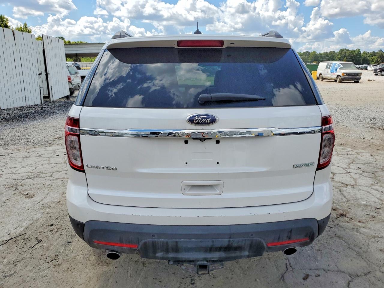 2012 Ford Explorer Limited White vin: 1FMHK7F95CGA99790