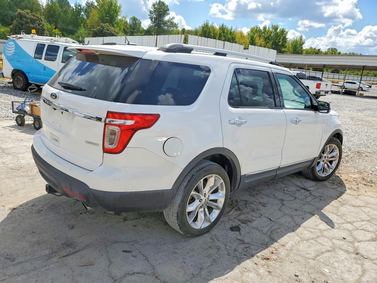 2012 Ford Explorer Limited White vin: 1FMHK7F95CGA99790