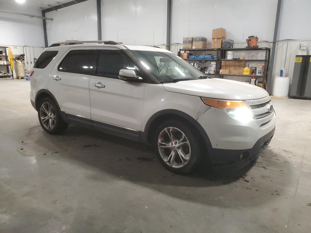 2012 Ford Explorer Limited White vin: 1FMHK7F96CGA03763 Damage: Front Bumper/Cover, Broken, Replacement Required
