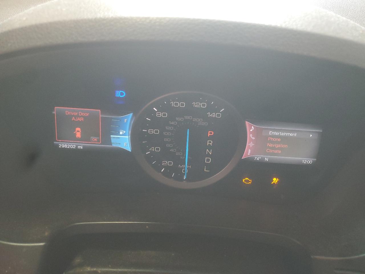 2012 Ford Explorer Limited White vin: 1FMHK7F96CGA03763 Damage: Warning Light - Engine, On, Unacceptable