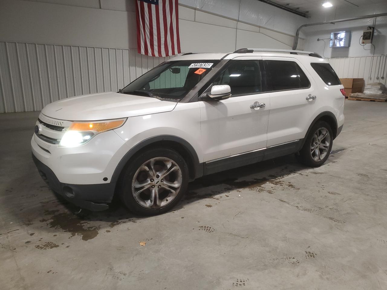 2012 Ford Explorer Limited White vin: 1FMHK7F96CGA03763 Damage: Front Bumper Cover Lower, Broken, Replacement Required