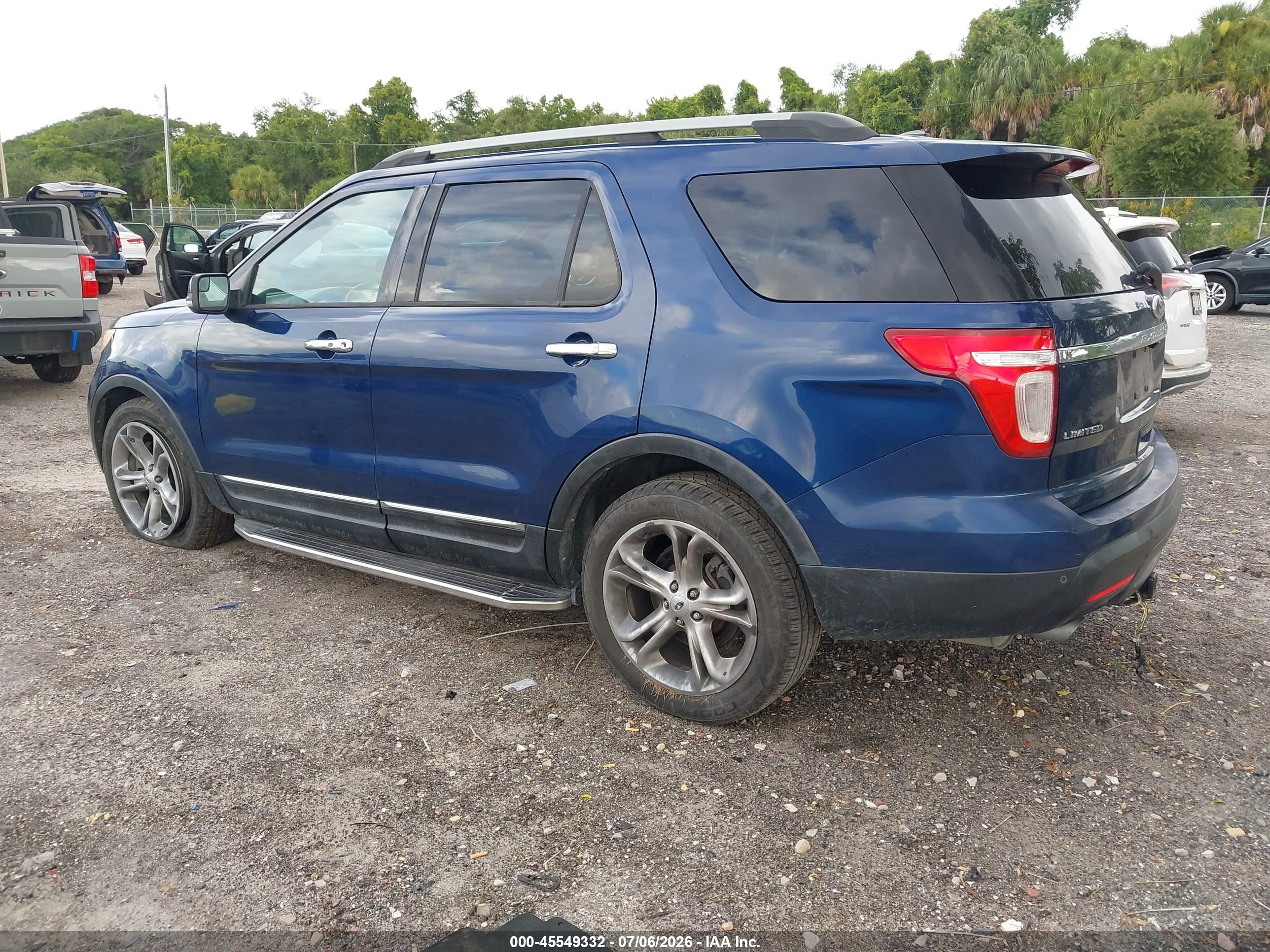 2012 Ford Explorer Limited Dark Blue vin: 1FMHK7F96CGA71271