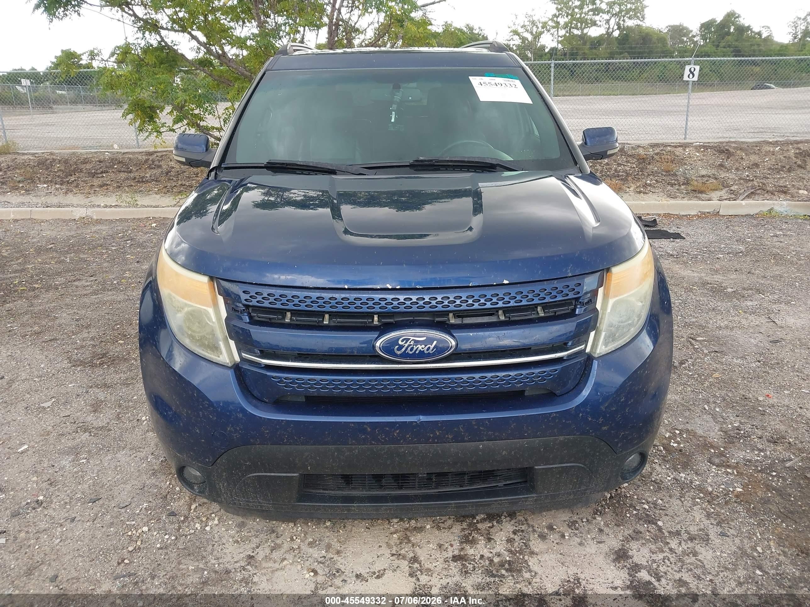 2012 Ford Explorer Limited Dark Blue vin: 1FMHK7F96CGA71271
