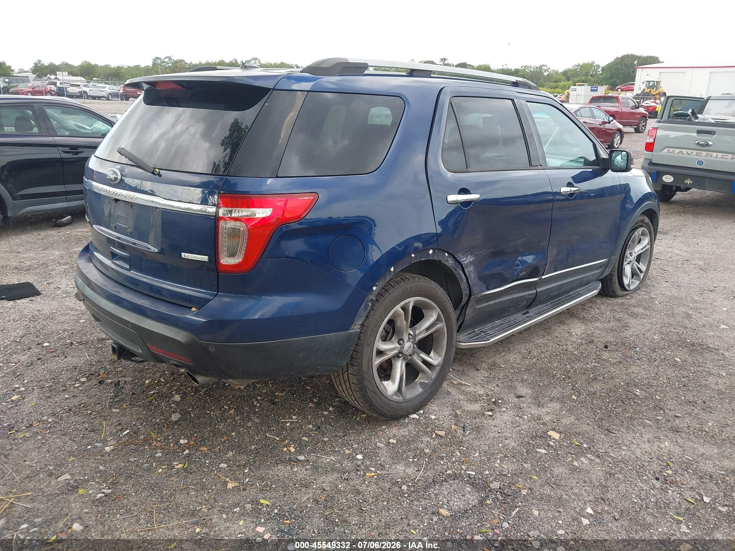 2012 Ford Explorer Limited Dark Blue vin: 1FMHK7F96CGA71271