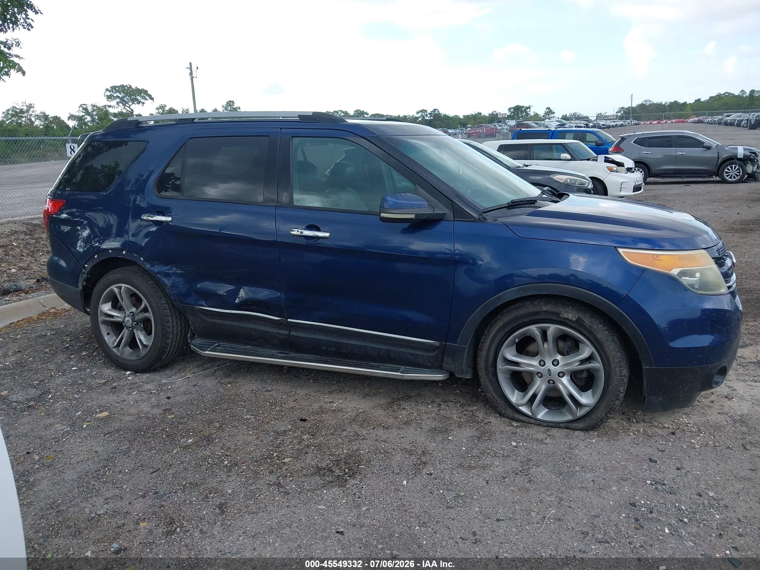 2012 Ford Explorer Limited Dark Blue vin: 1FMHK7F96CGA71271