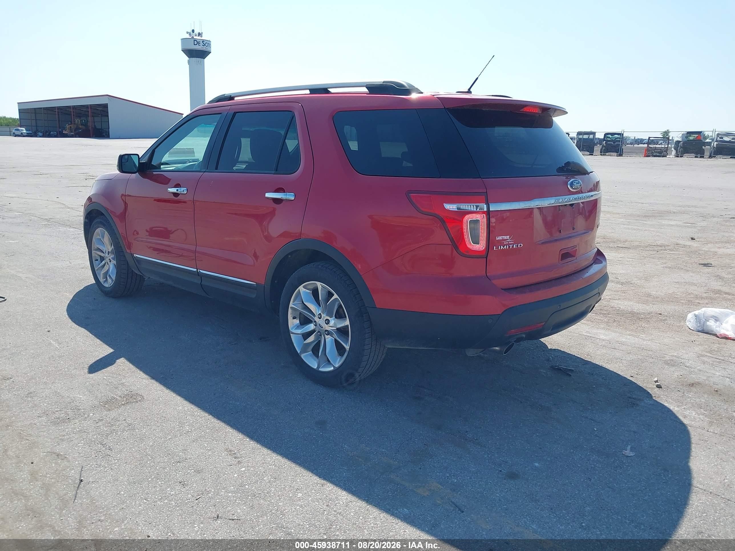 2012 Ford Explorer Limited Red vin: 1FMHK7F99CGA16894
