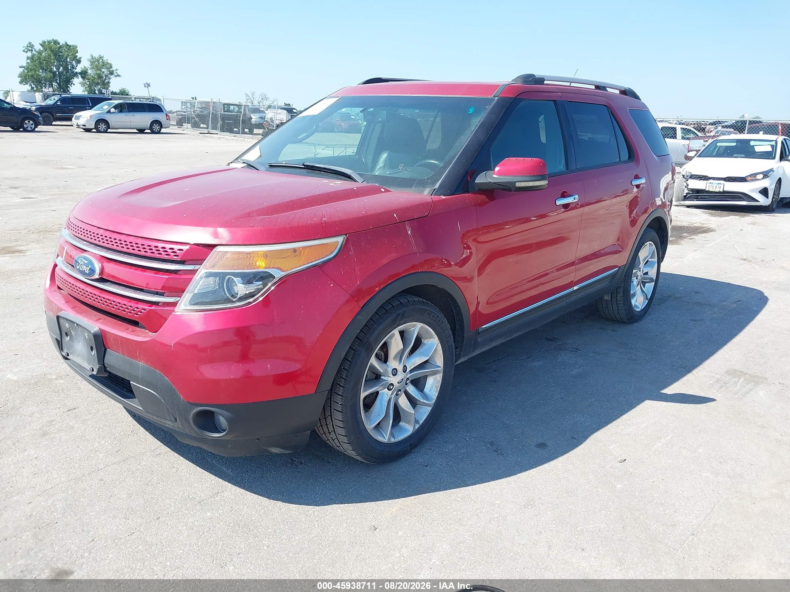 2012 Ford Explorer Limited Red vin: 1FMHK7F99CGA16894