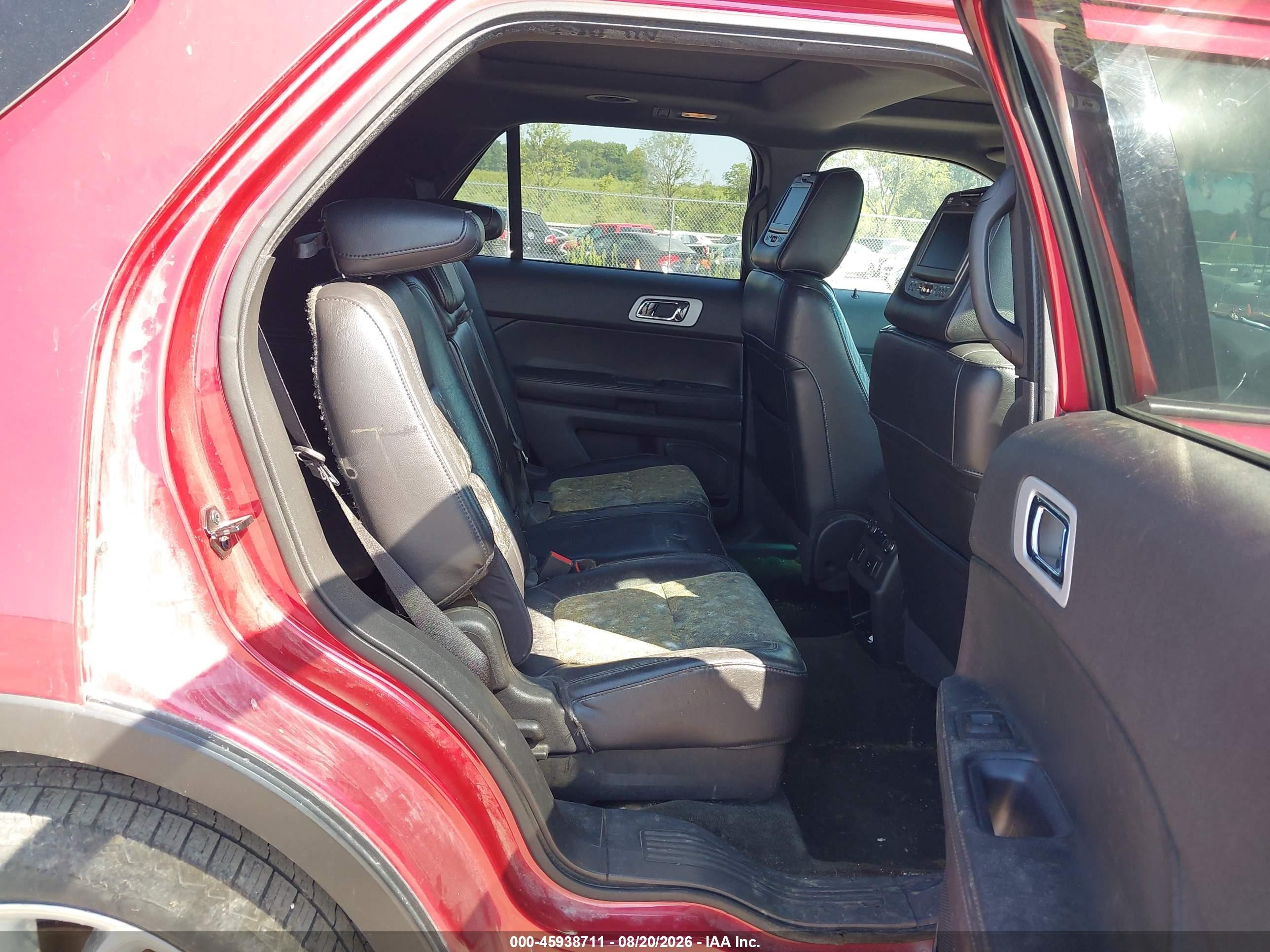 2012 Ford Explorer Limited Red vin: 1FMHK7F99CGA16894