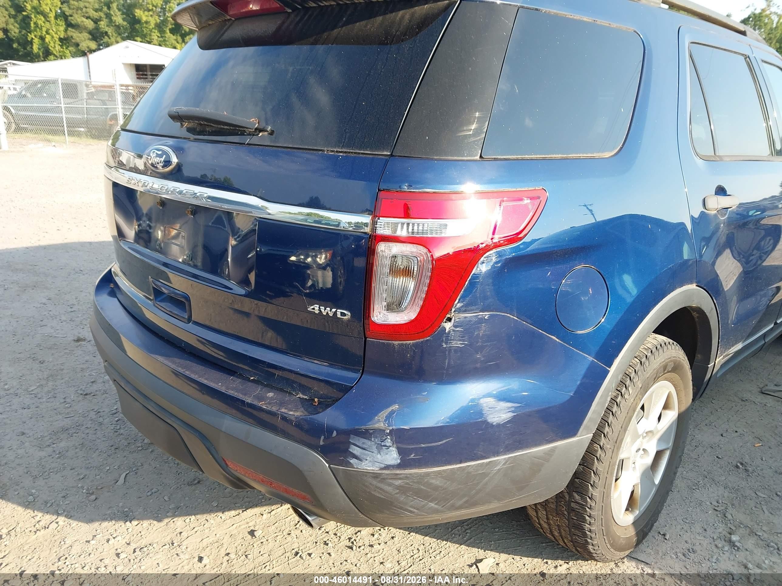 2012 Ford Explorer   Blue vin: 1FMHK8B80CGA63444