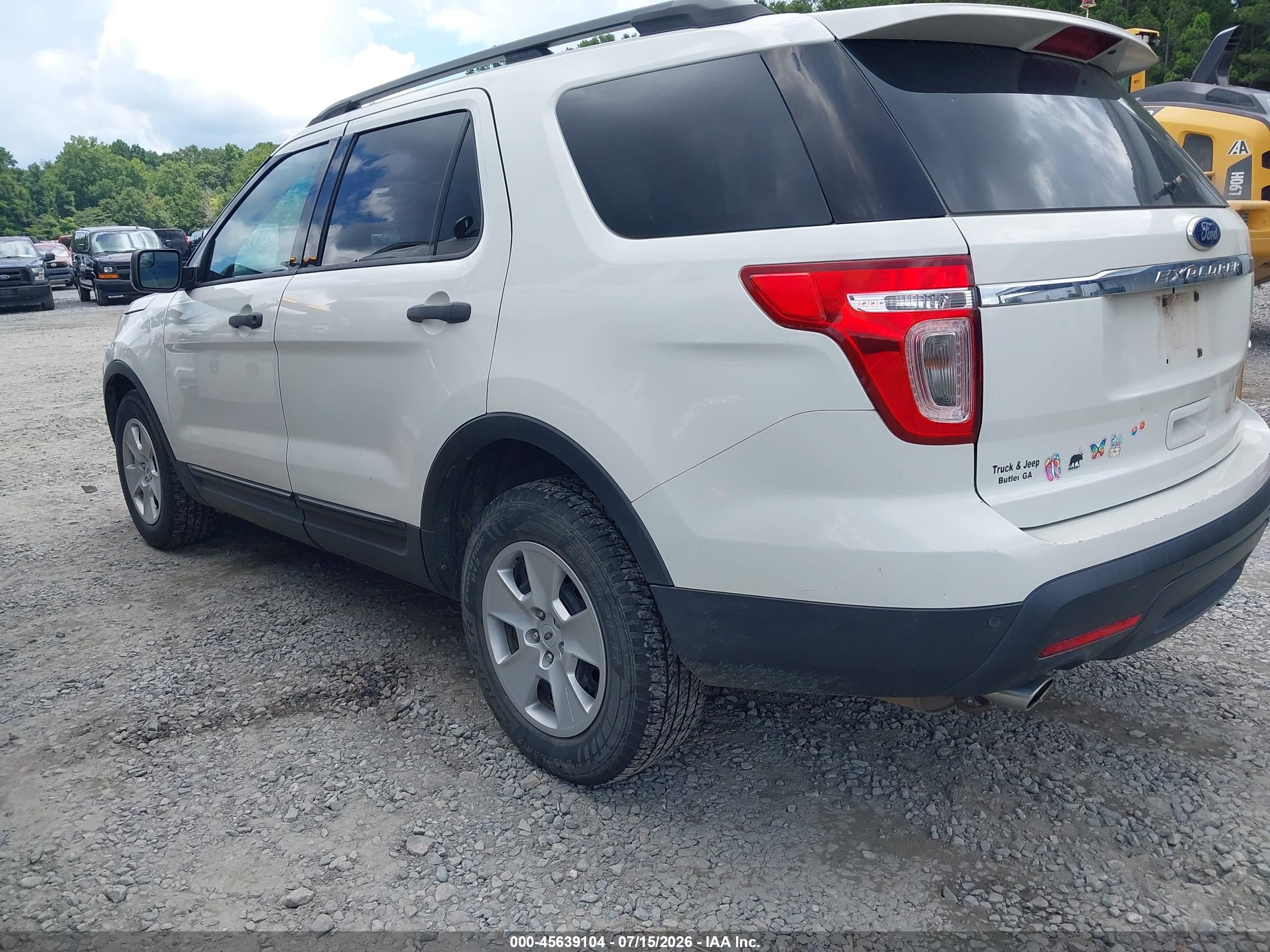 2012 Ford Explorer White vin: 1FMHK8B83CGA96387