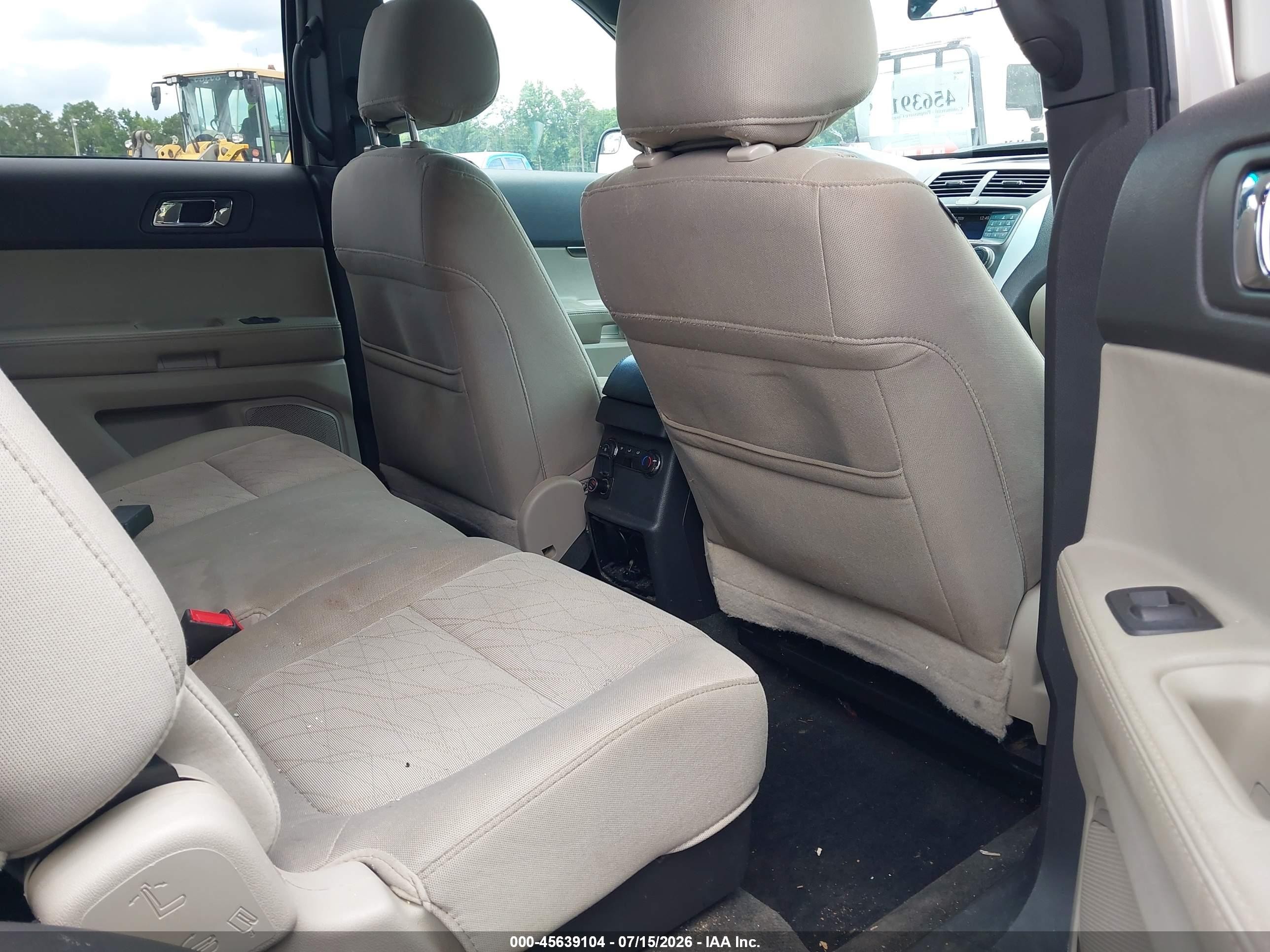 2012 Ford Explorer White vin: 1FMHK8B83CGA96387