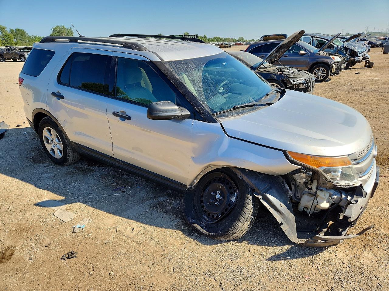 2012 Ford Explorer Silver vin: 1FMHK8B85CGA96455