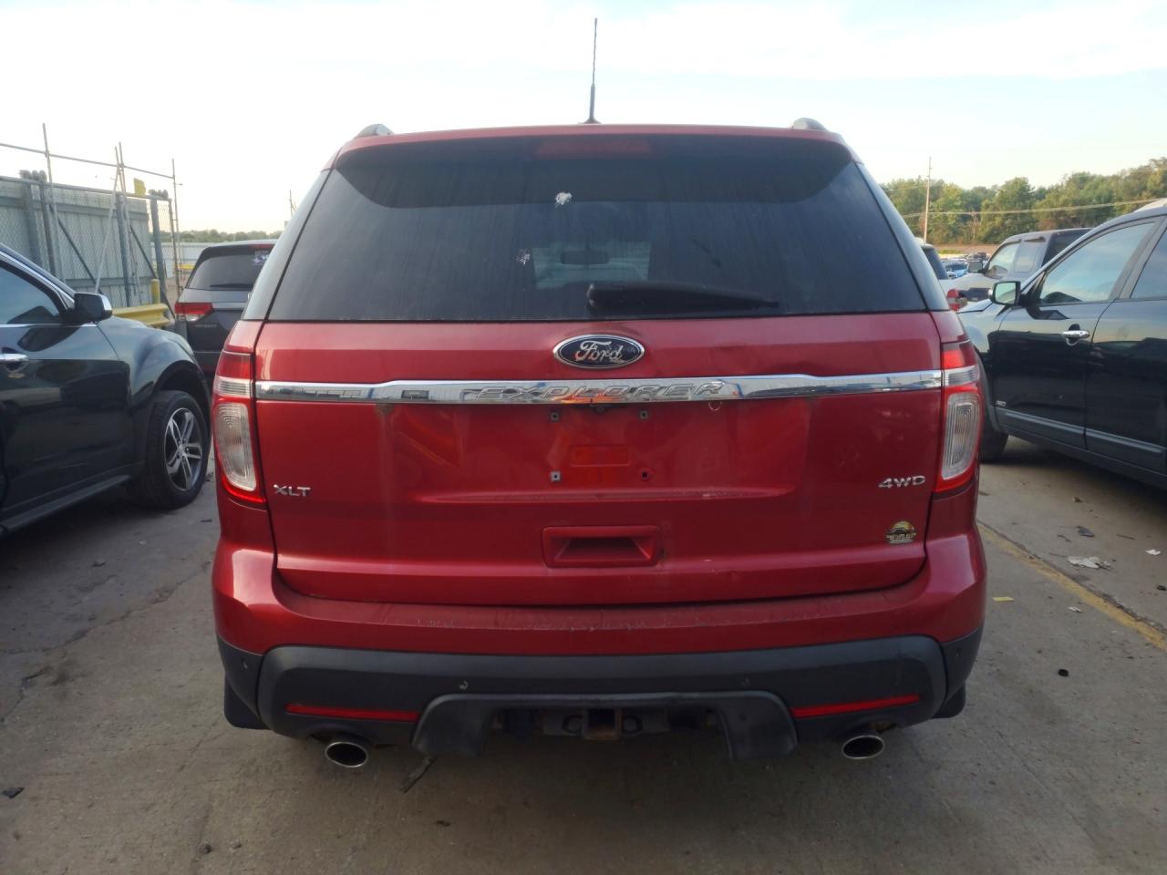 2011 Ford Explorer Xlt Red vin: 1FMHK8D80BGA00453