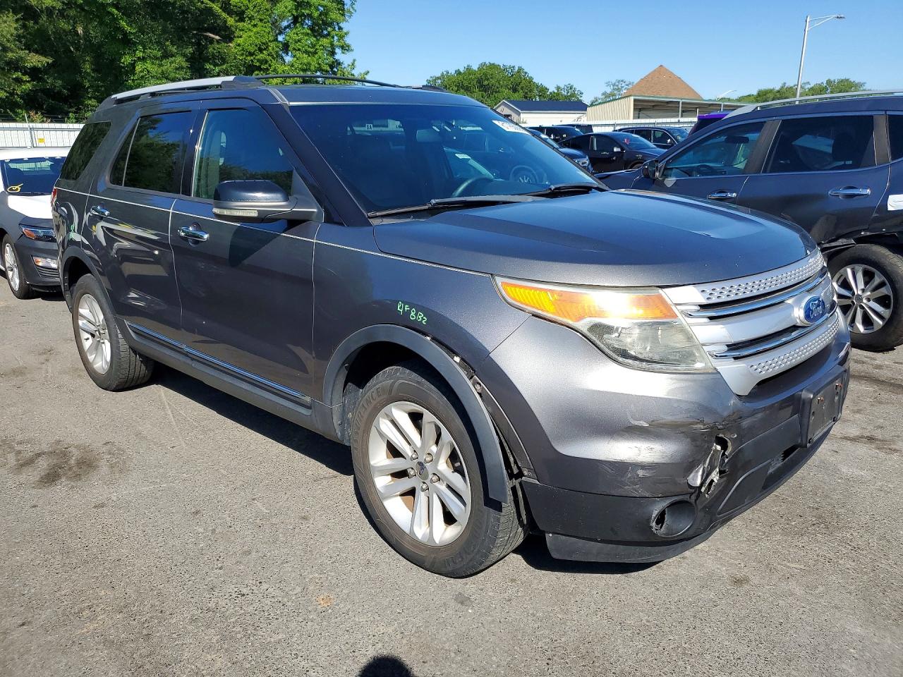 2011 Ford Explorer Xlt Gray vin: 1FMHK8D80BGA13736