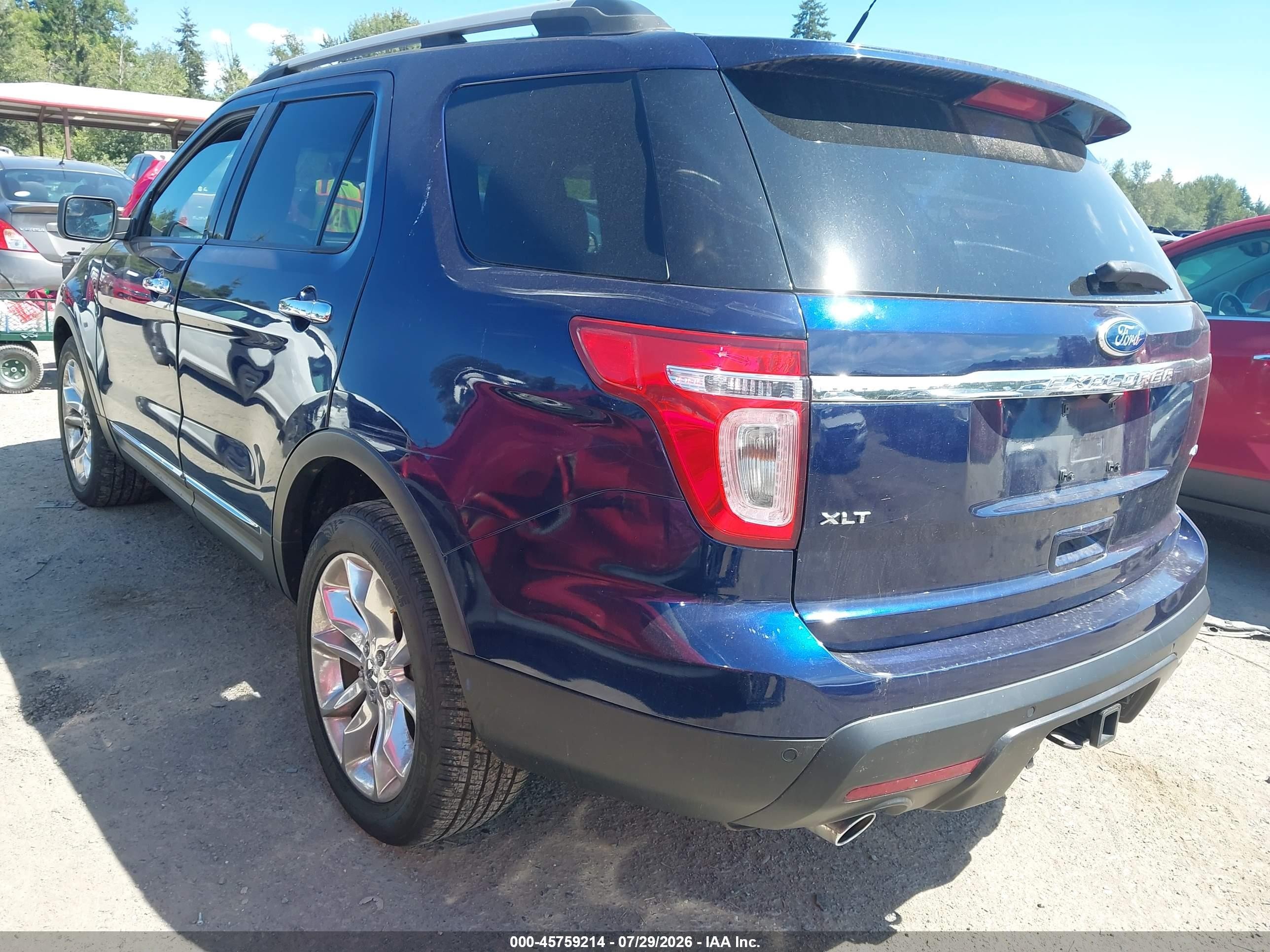 2011 Ford Explorer Xlt Blue vin: 1FMHK8D80BGA77050