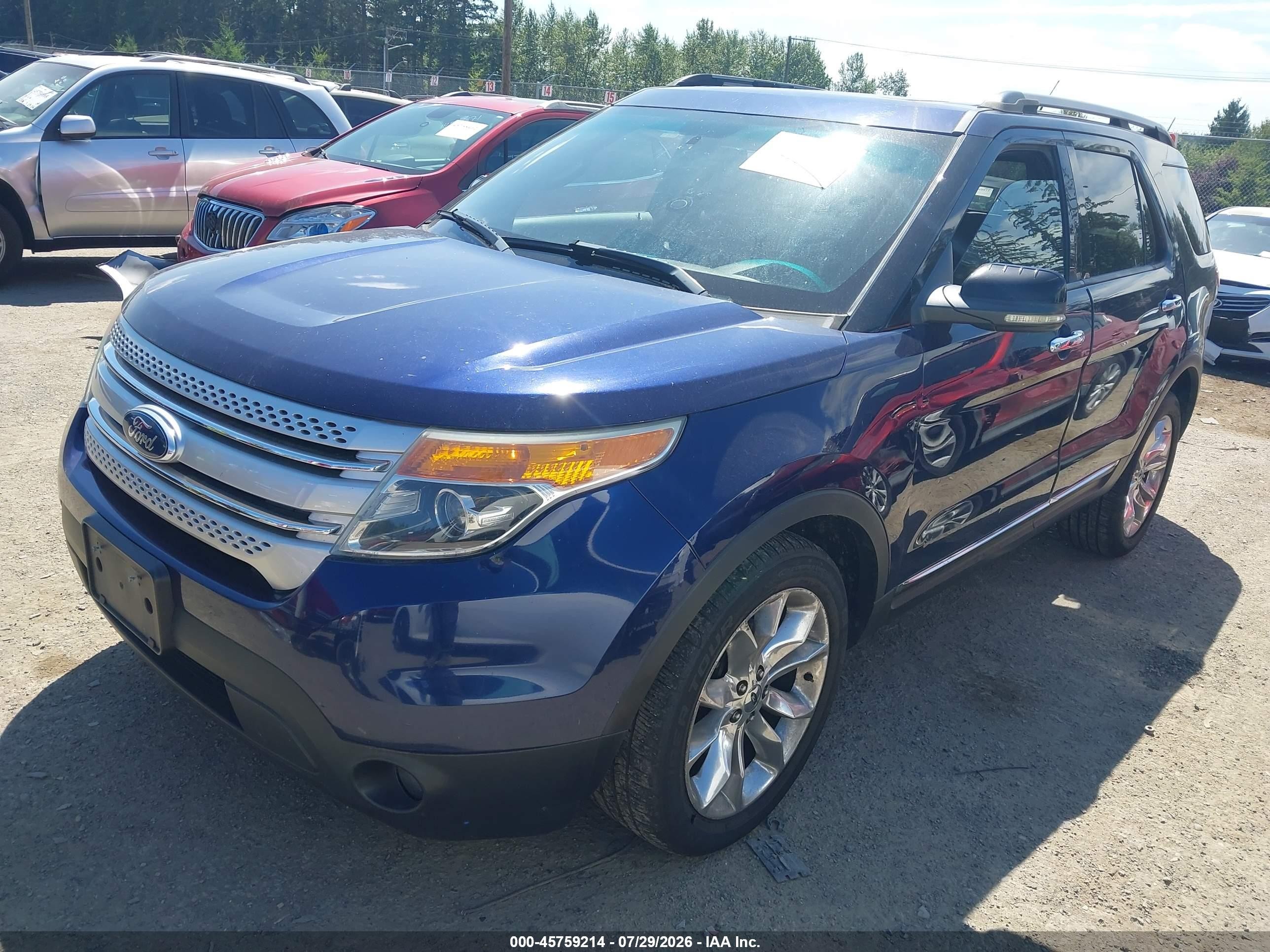 2011 Ford Explorer Xlt Blue vin: 1FMHK8D80BGA77050