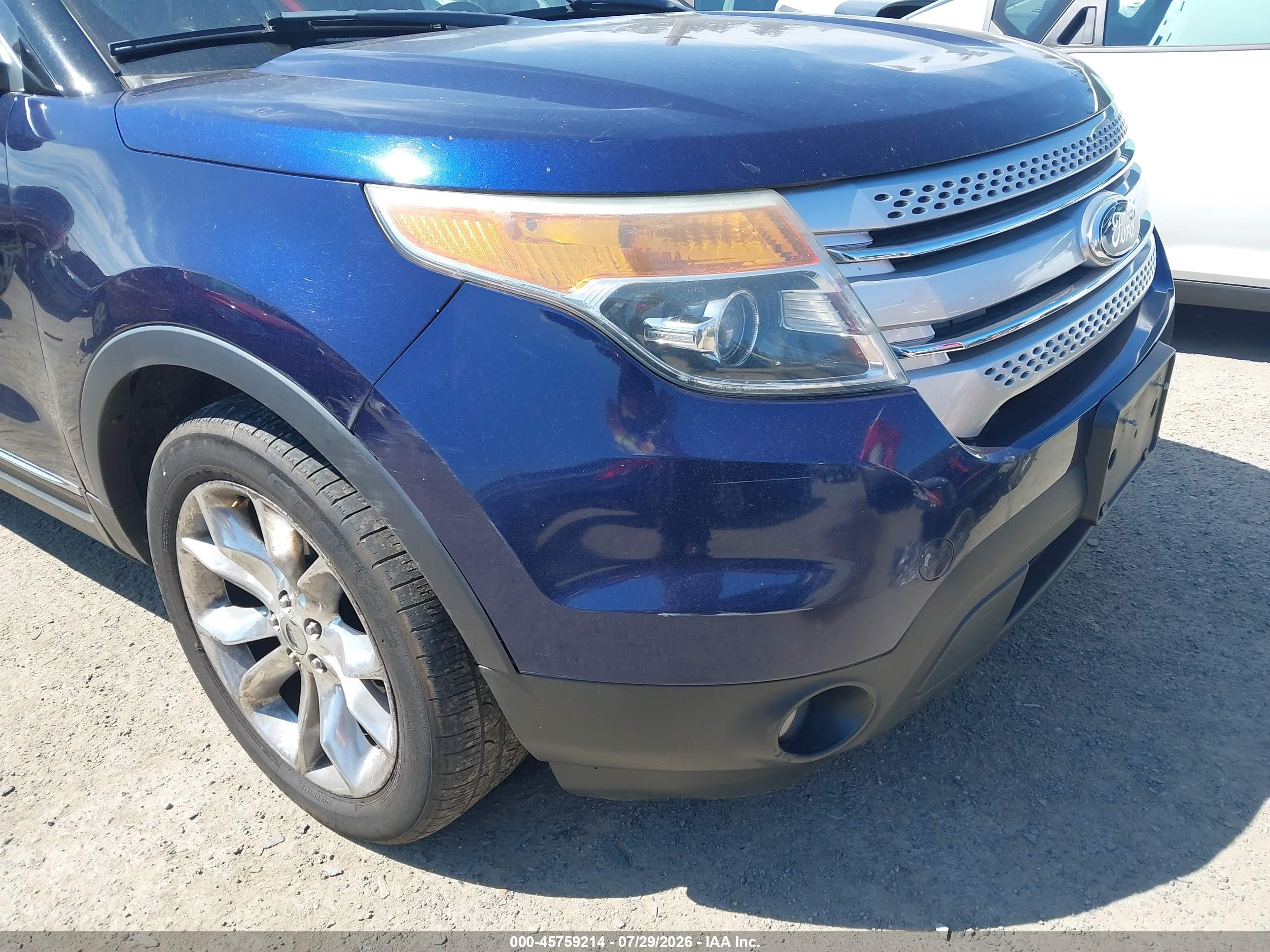 2011 Ford Explorer Xlt Blue vin: 1FMHK8D80BGA77050