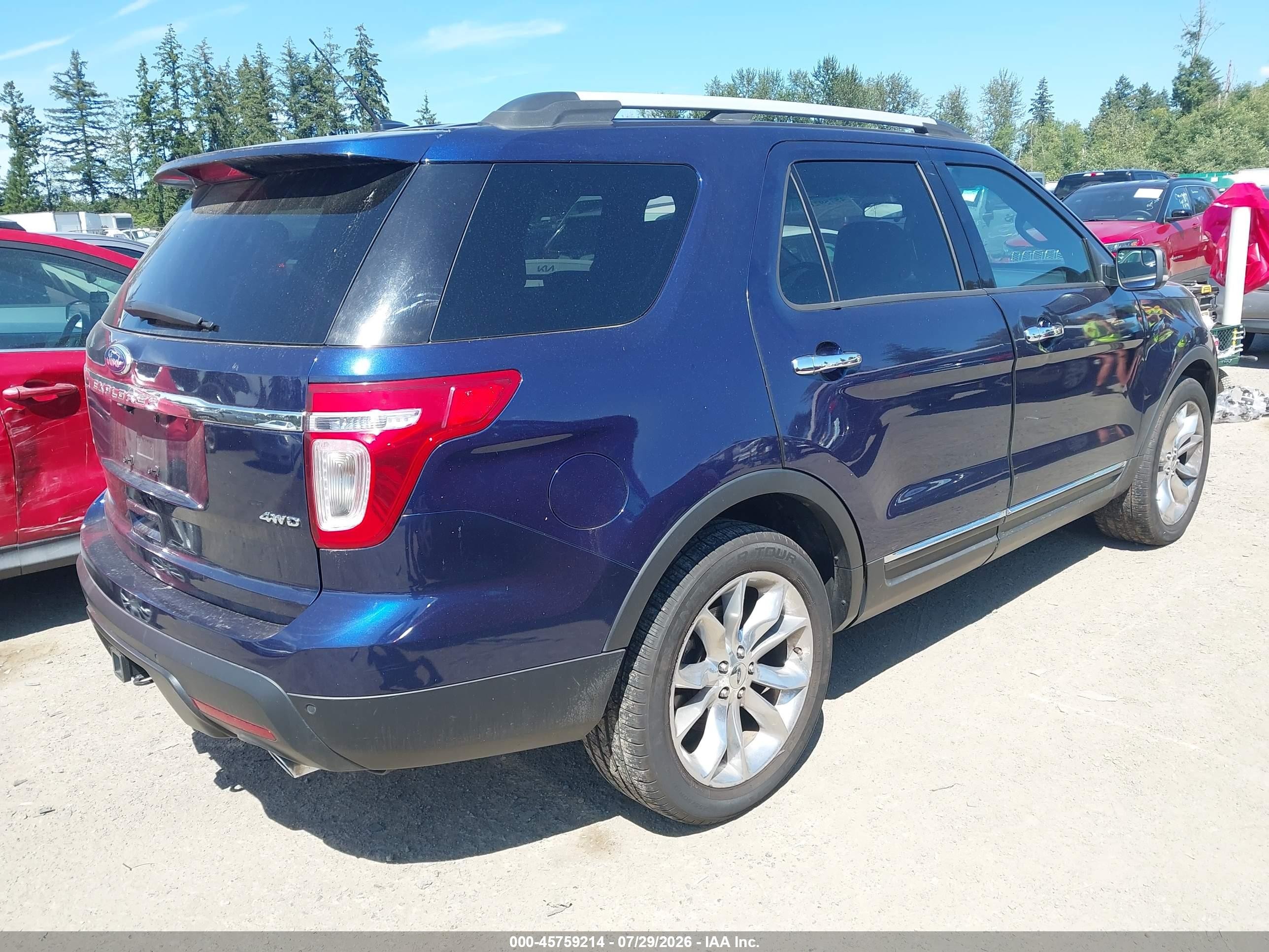 2011 Ford Explorer Xlt Blue vin: 1FMHK8D80BGA77050