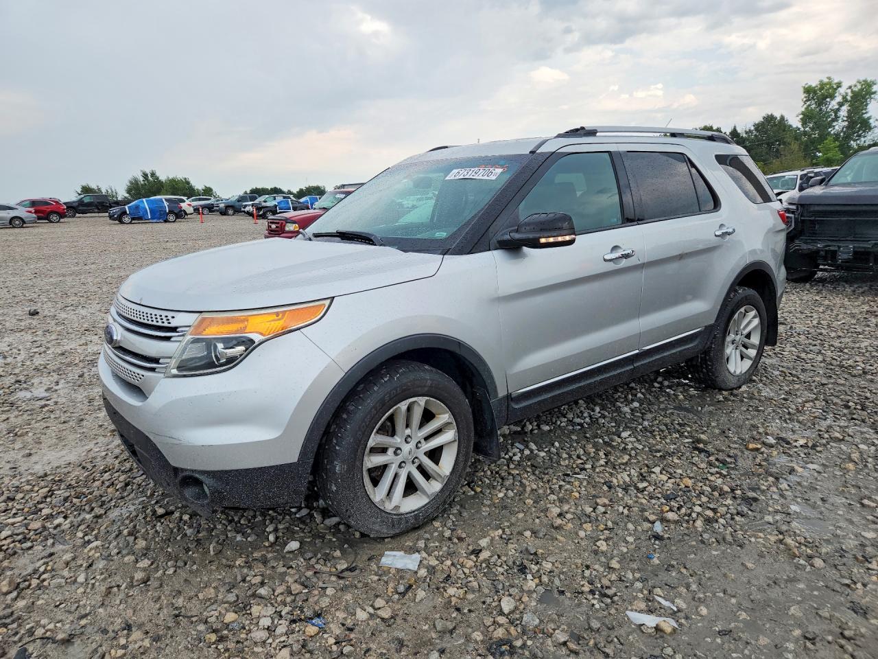 2012 Ford Explorer Xlt Silver vin: 1FMHK8D80CGA09378