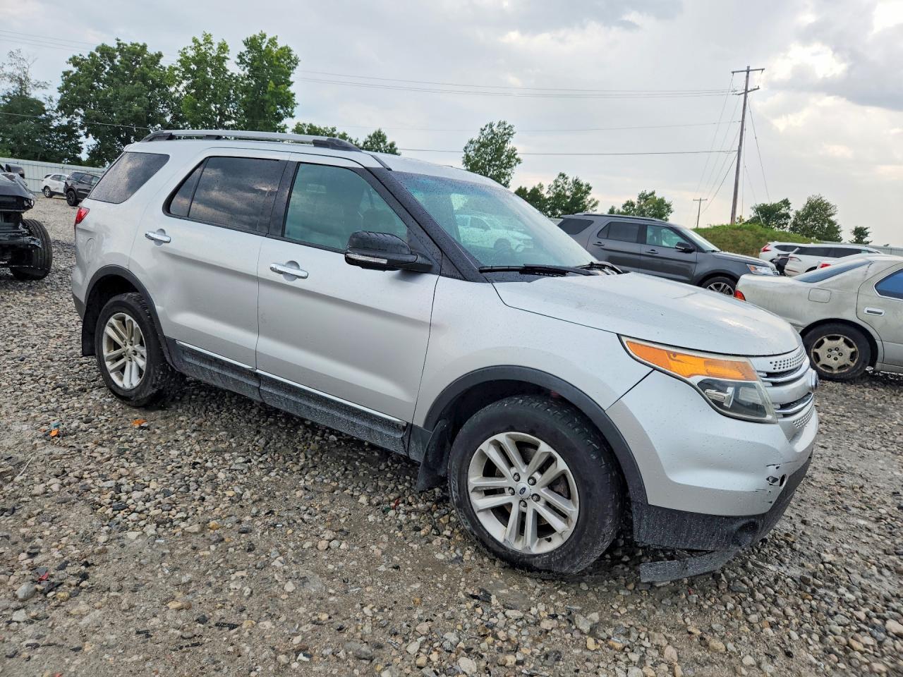 2012 Ford Explorer Xlt Silver vin: 1FMHK8D80CGA09378
