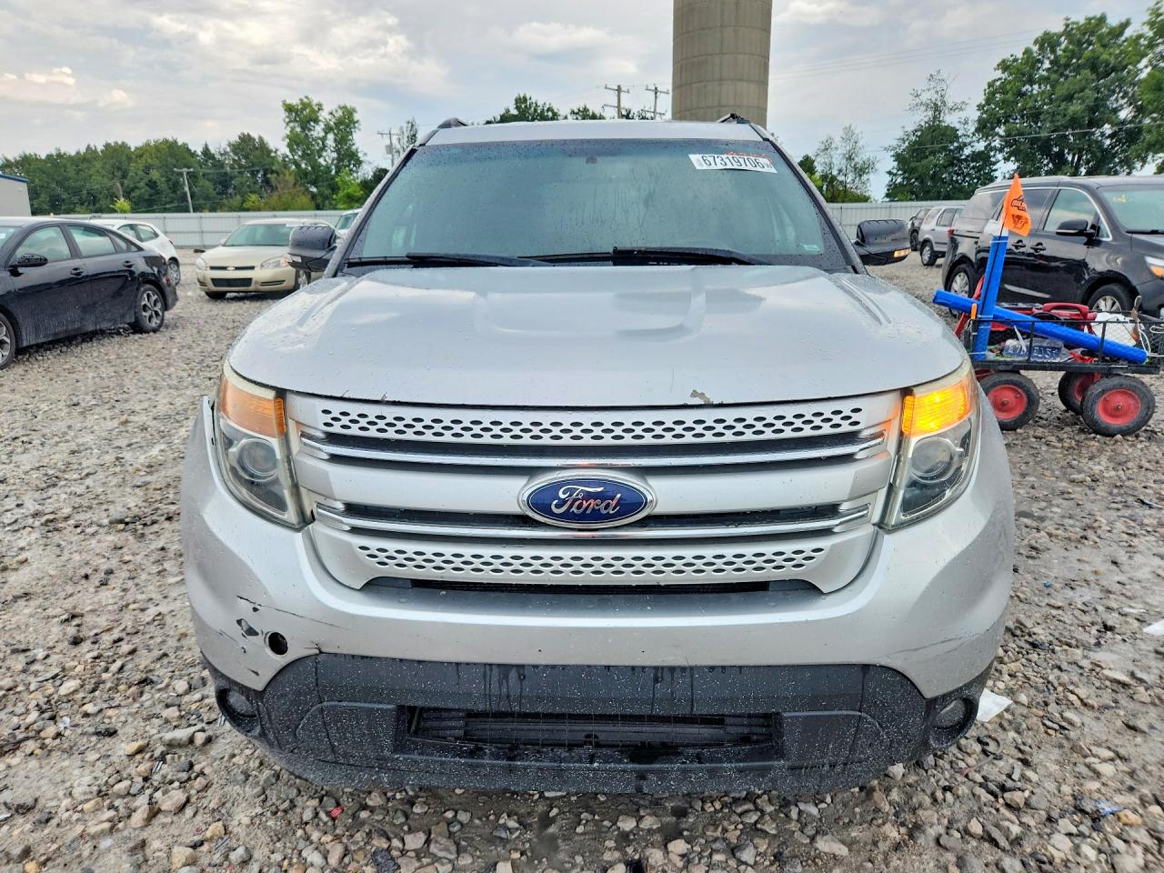 2012 Ford Explorer Xlt Silver vin: 1FMHK8D80CGA09378