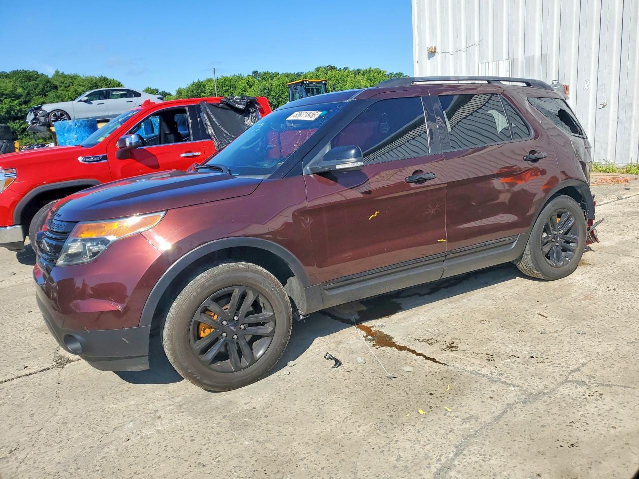 2012 Ford Explorer Xlt Burgundy vin: 1FMHK8D80CGA09588