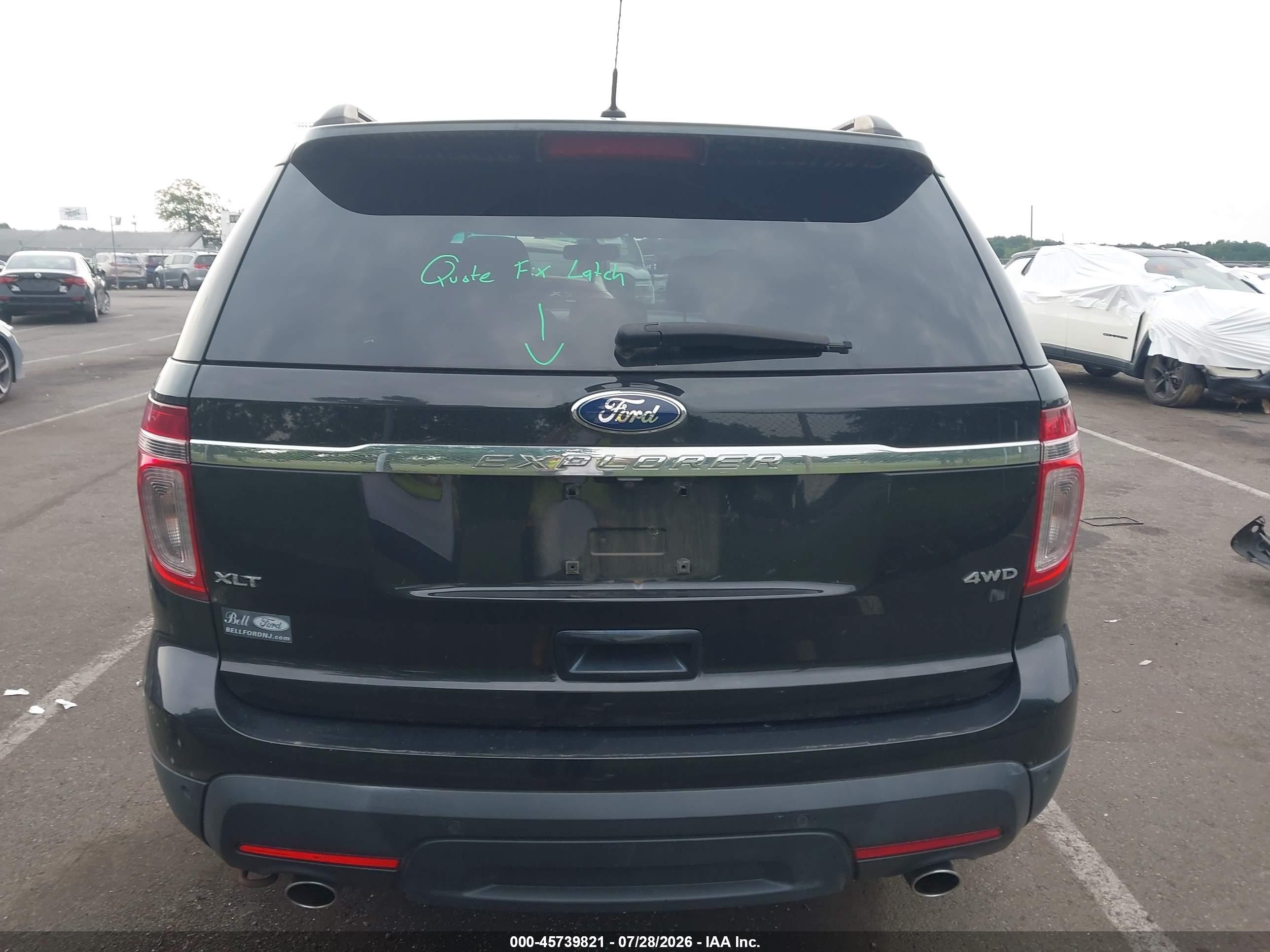 2012 Ford Explorer Xlt Black vin: 1FMHK8D80CGA77793