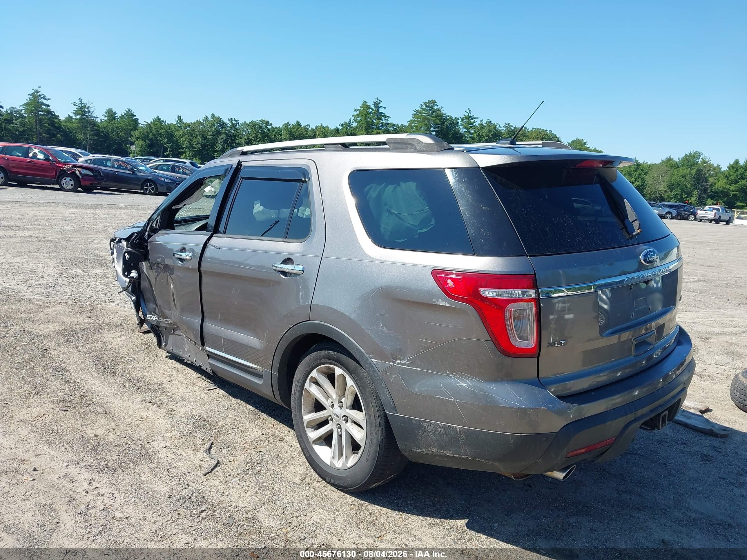 2012 Ford Explorer Xlt Gray vin: 1FMHK8D81CGA18638