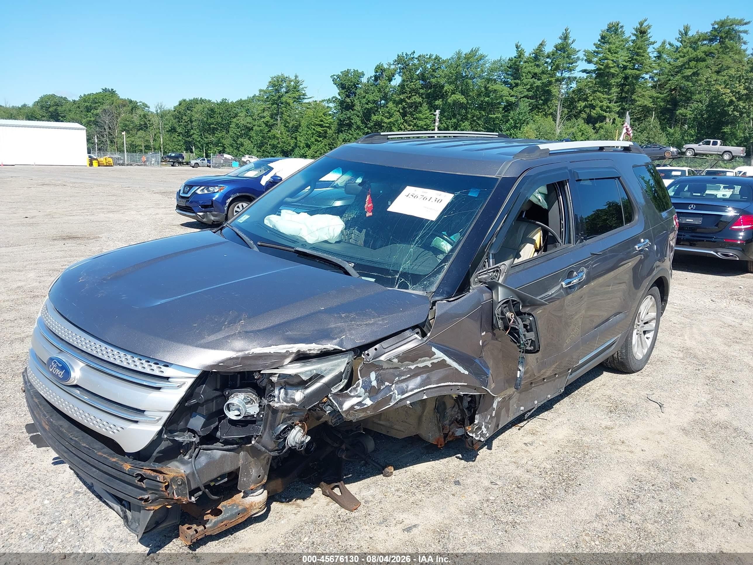 2012 Ford Explorer Xlt Gray vin: 1FMHK8D81CGA18638