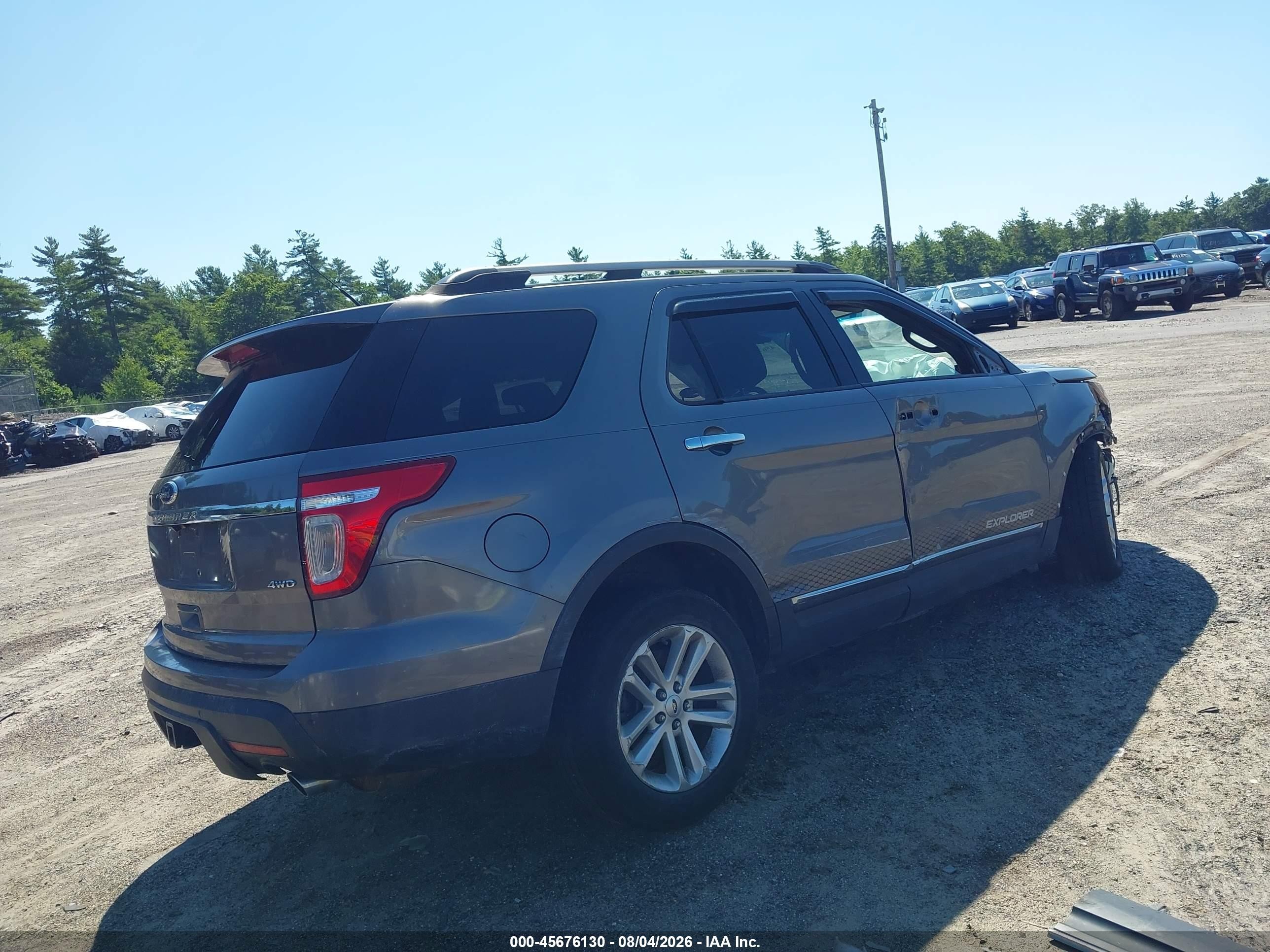 2012 Ford Explorer Xlt Gray vin: 1FMHK8D81CGA18638