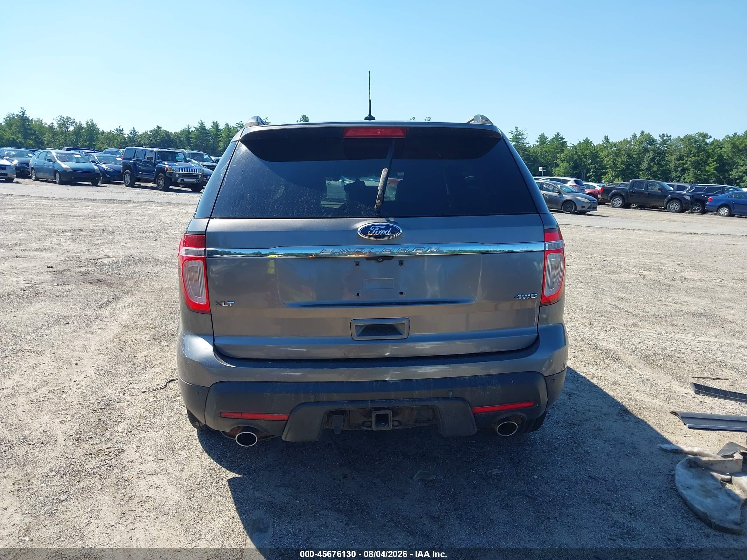 2012 Ford Explorer Xlt Gray vin: 1FMHK8D81CGA18638