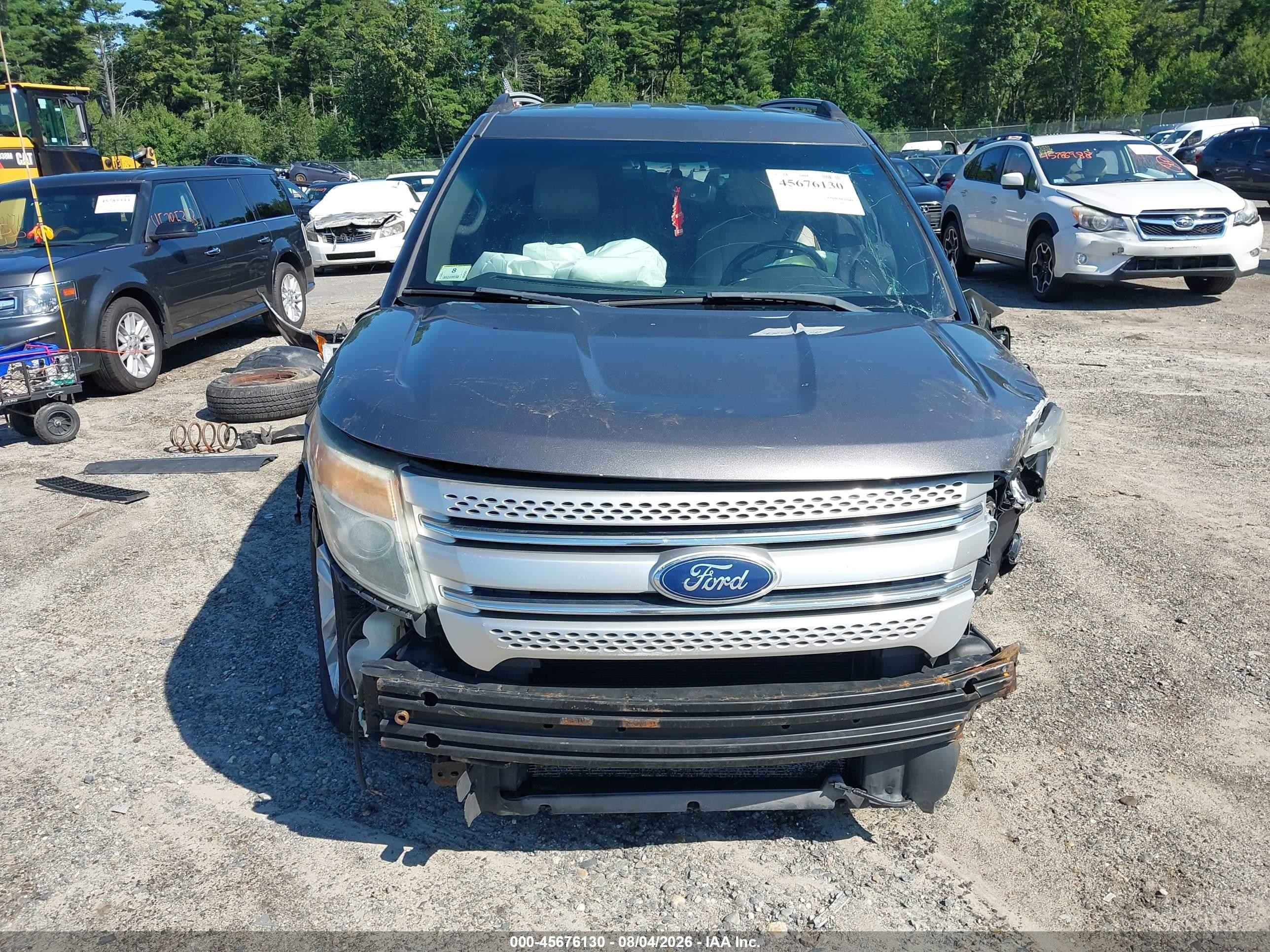 2012 Ford Explorer Xlt Gray vin: 1FMHK8D81CGA18638