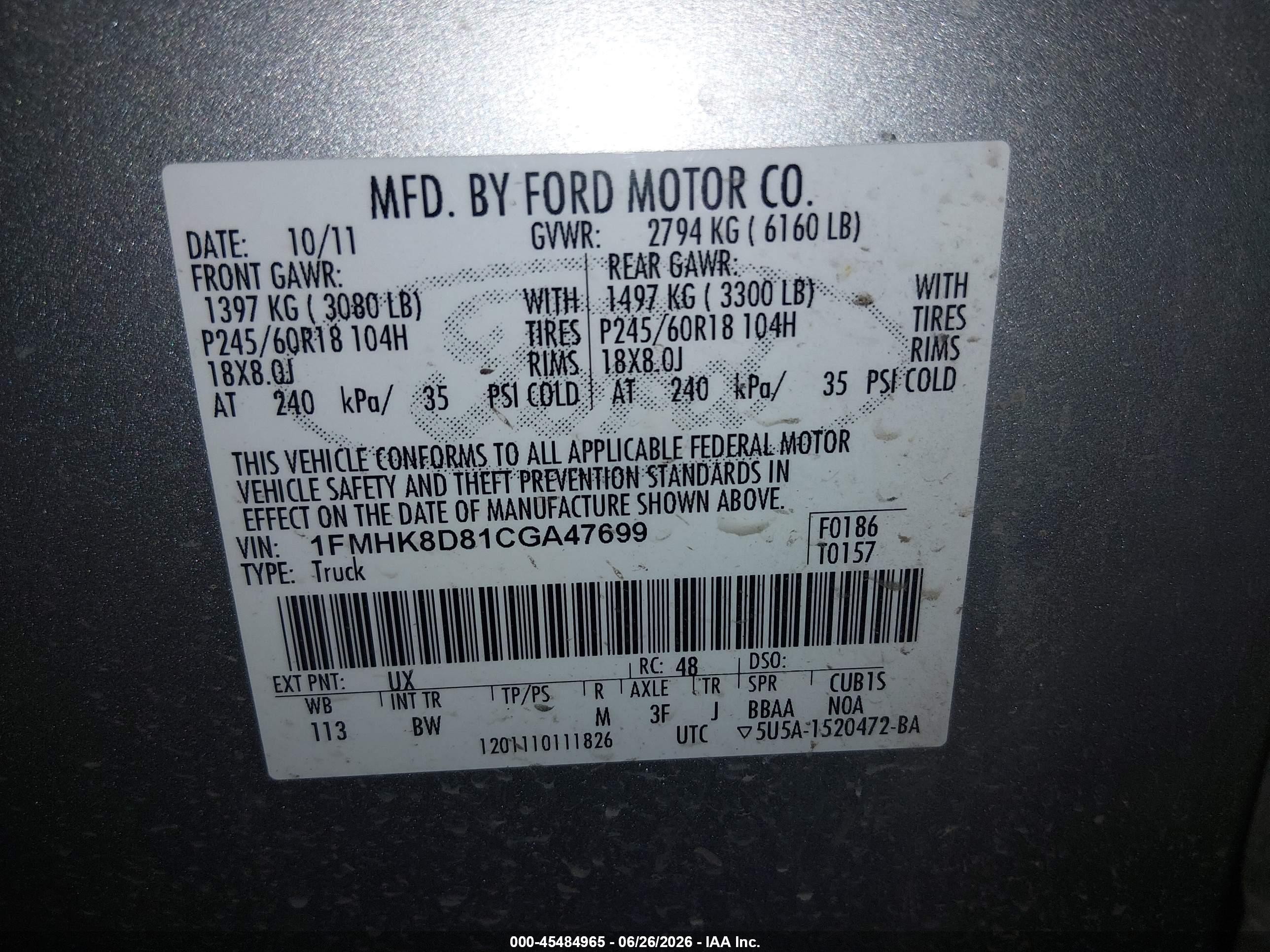 2012 Ford Explorer Xlt Silver vin: 1FMHK8D81CGA47699