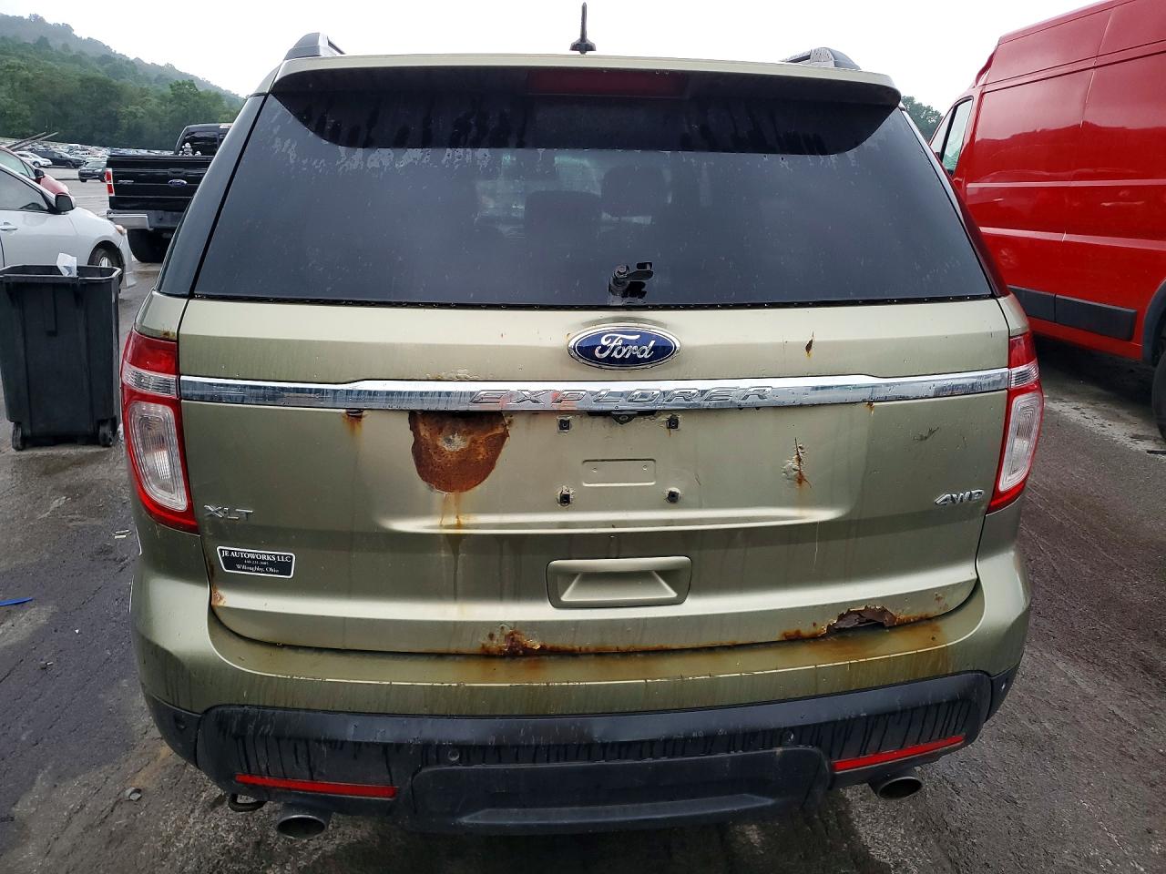 2012 Ford Explorer Xlt Green vin: 1FMHK8D81CGA92271