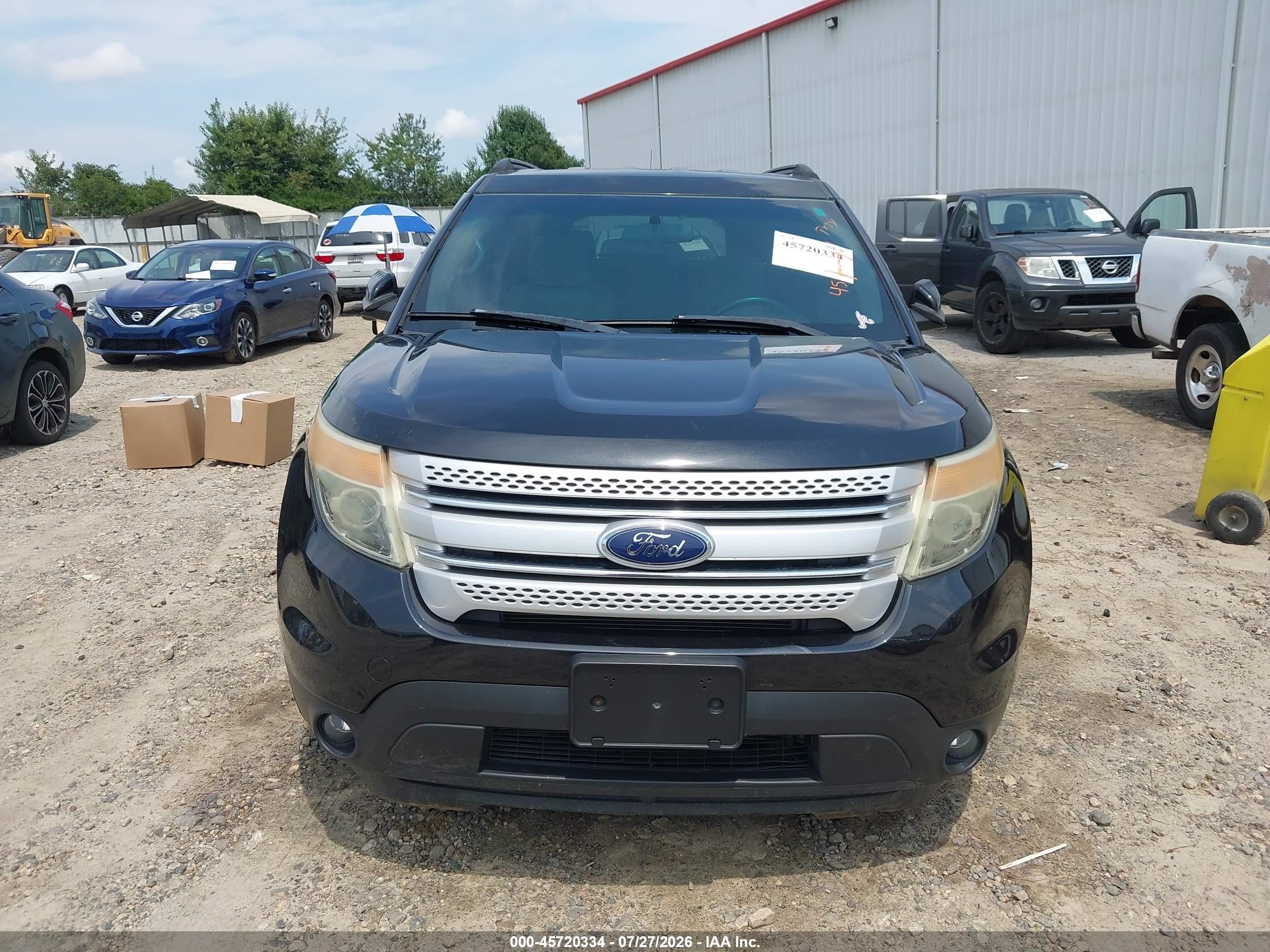 2011 Ford Explorer Xlt Black vin: 1FMHK8D82BGA48908
