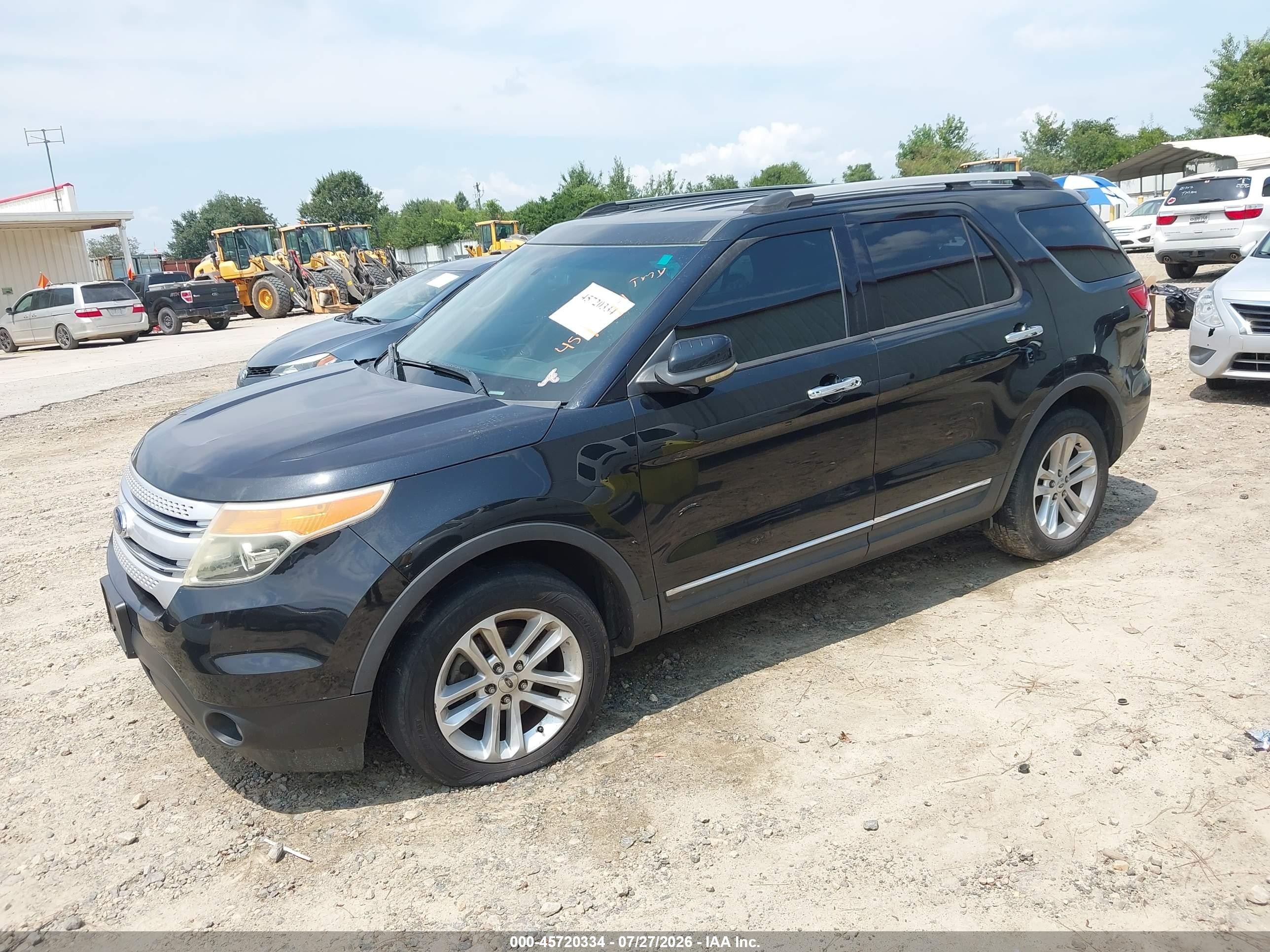 2011 Ford Explorer Xlt Black vin: 1FMHK8D82BGA48908
