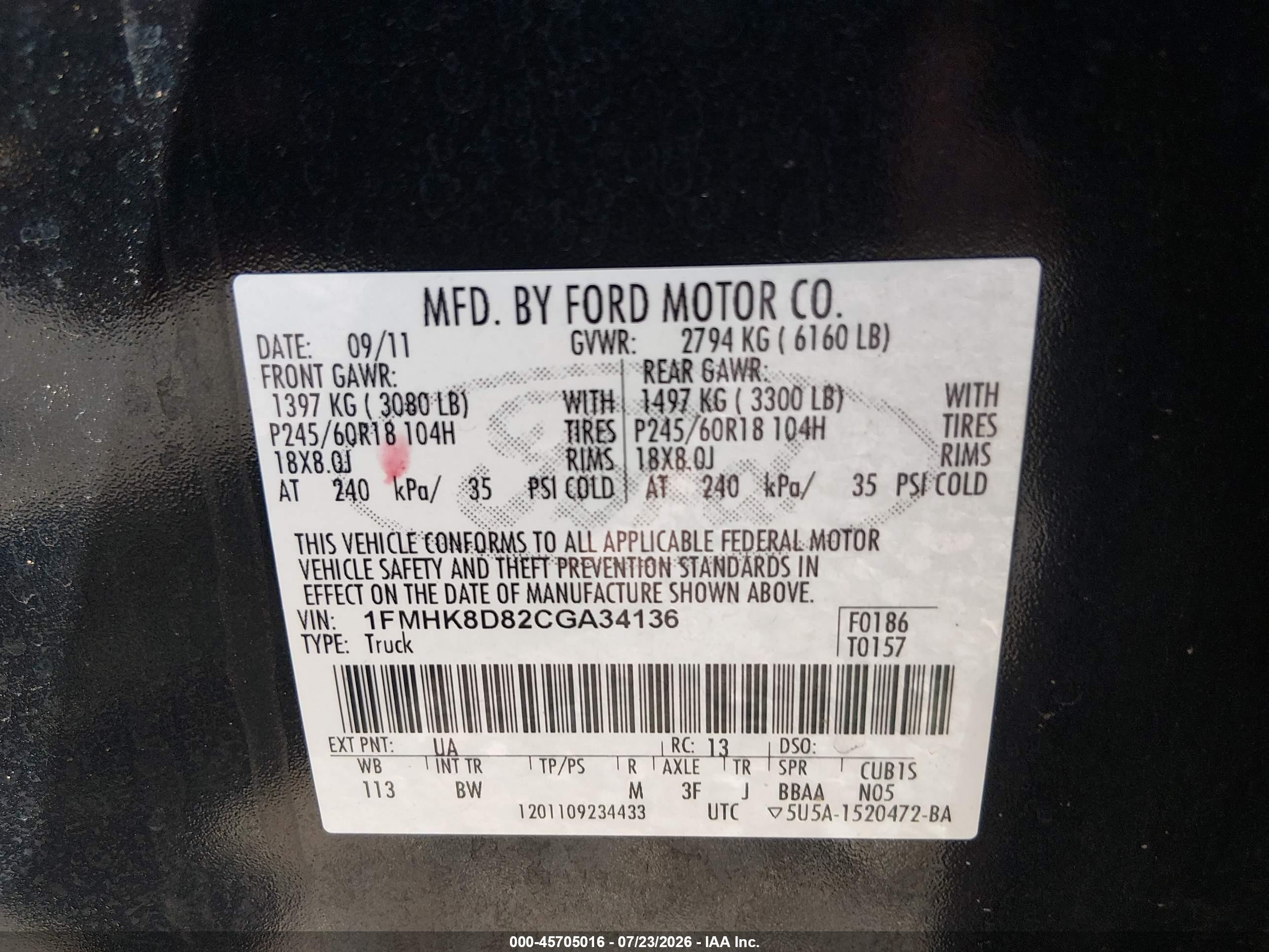 2012 Ford Explorer Xlt Black vin: 1FMHK8D82CGA34136
