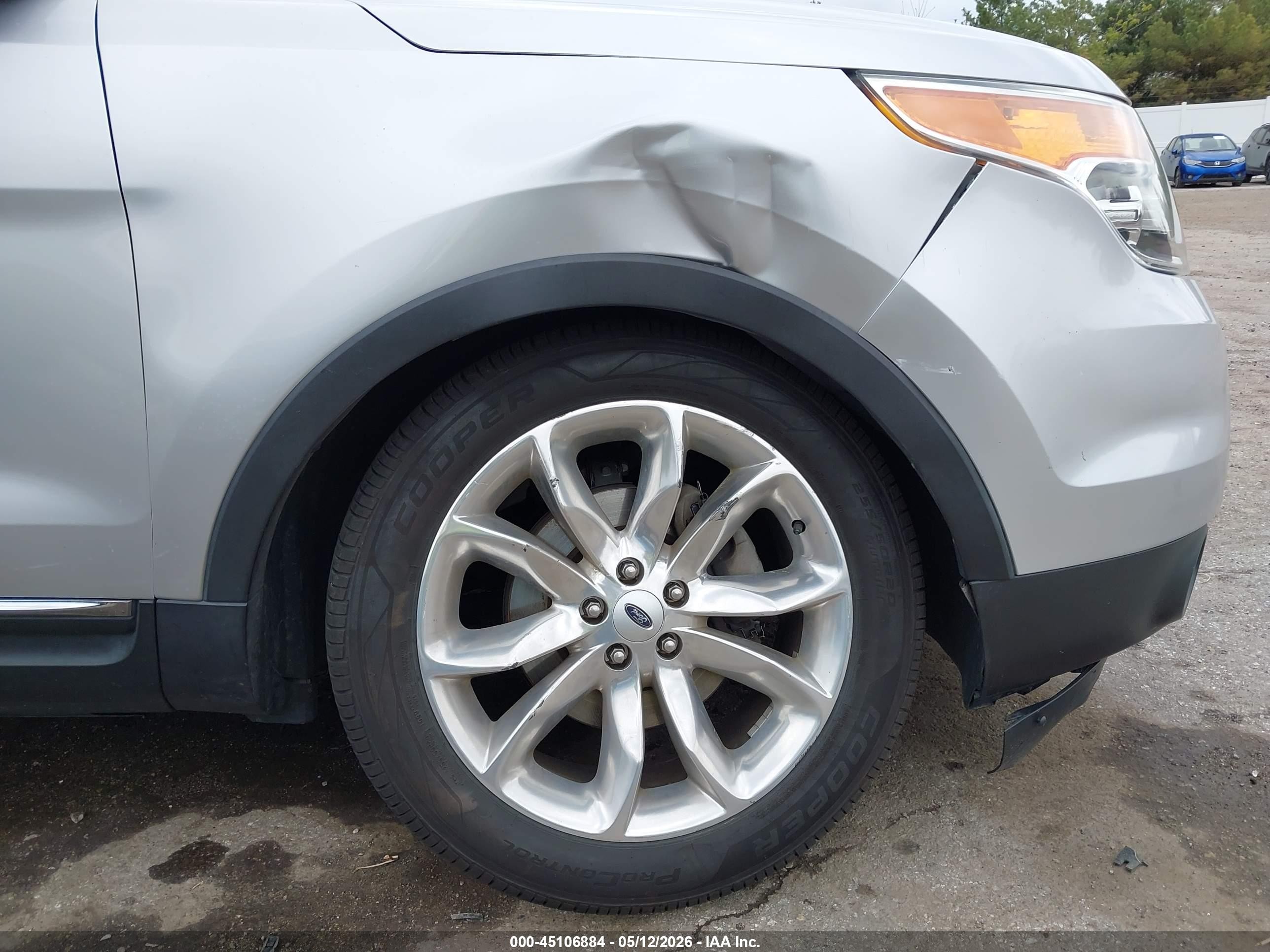 2012 Ford Explorer Xlt Silver vin: 1FMHK8D83CGA39460