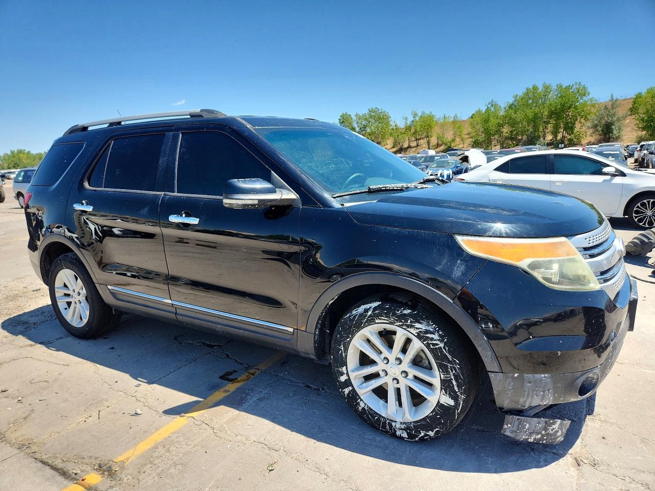 2012 Ford Explorer Xlt Black vin: 1FMHK8D83CGA44402