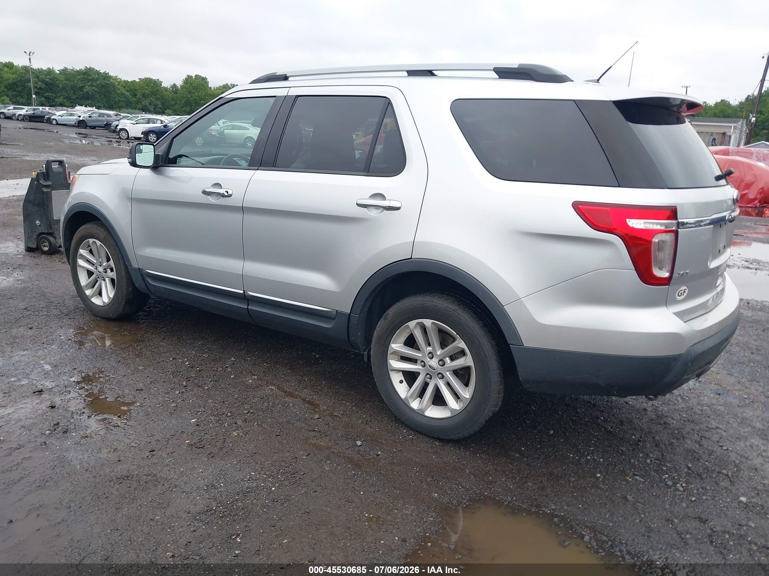 2012 Ford Explorer Xlt Silver vin: 1FMHK8D83CGA58803