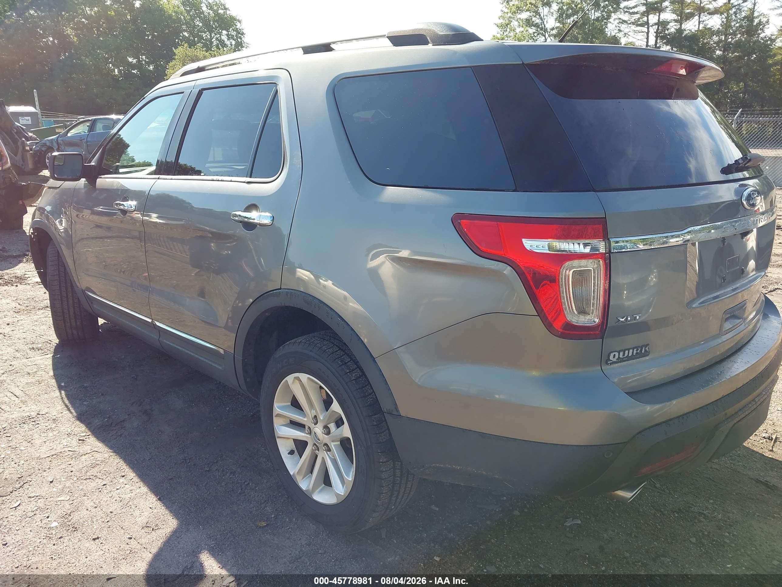 2012 Ford Explorer Xlt Green vin: 1FMHK8D83CGA77450