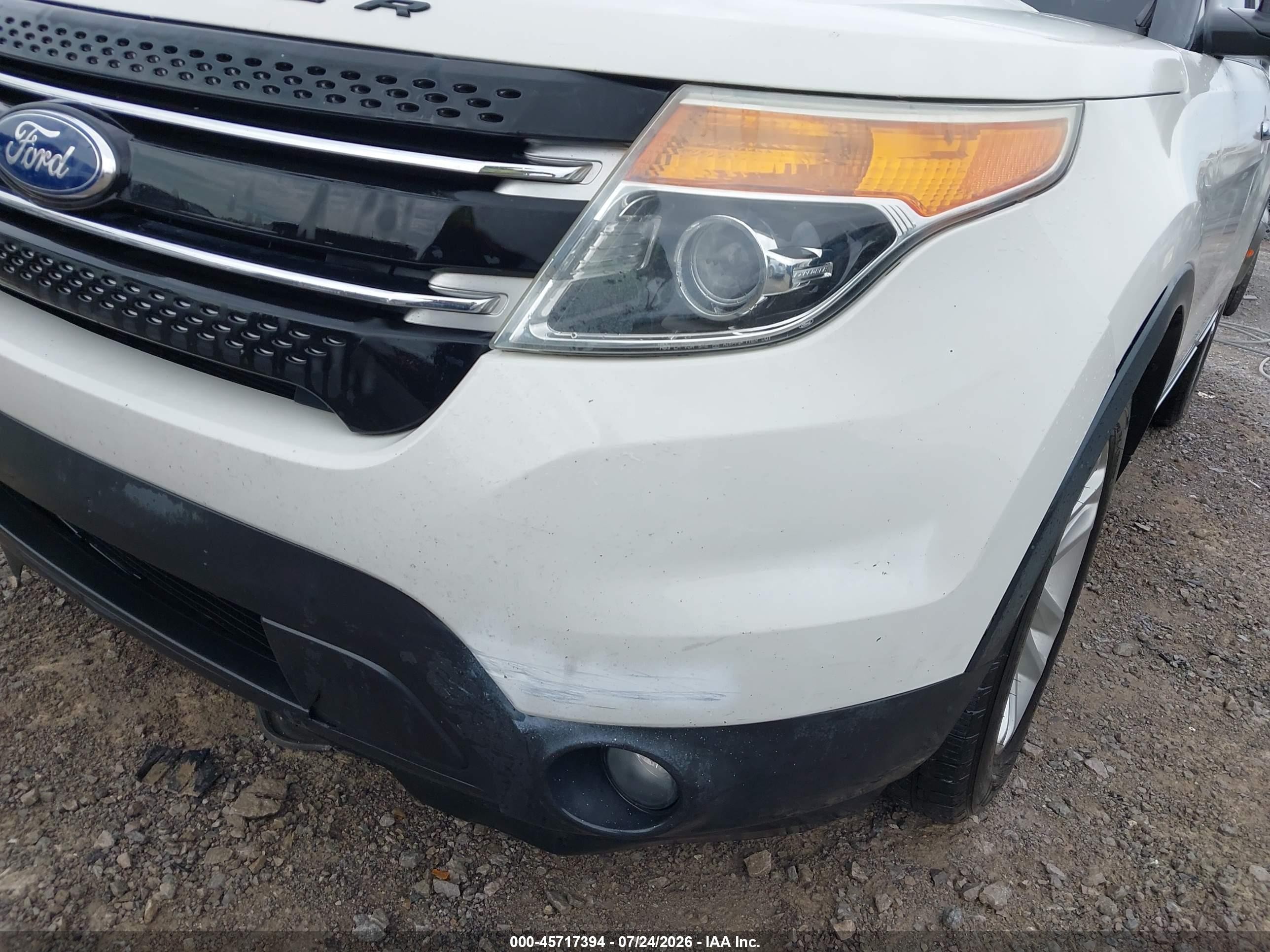 2012 Ford Explorer Xlt White vin: 1FMHK8D83CGA78453