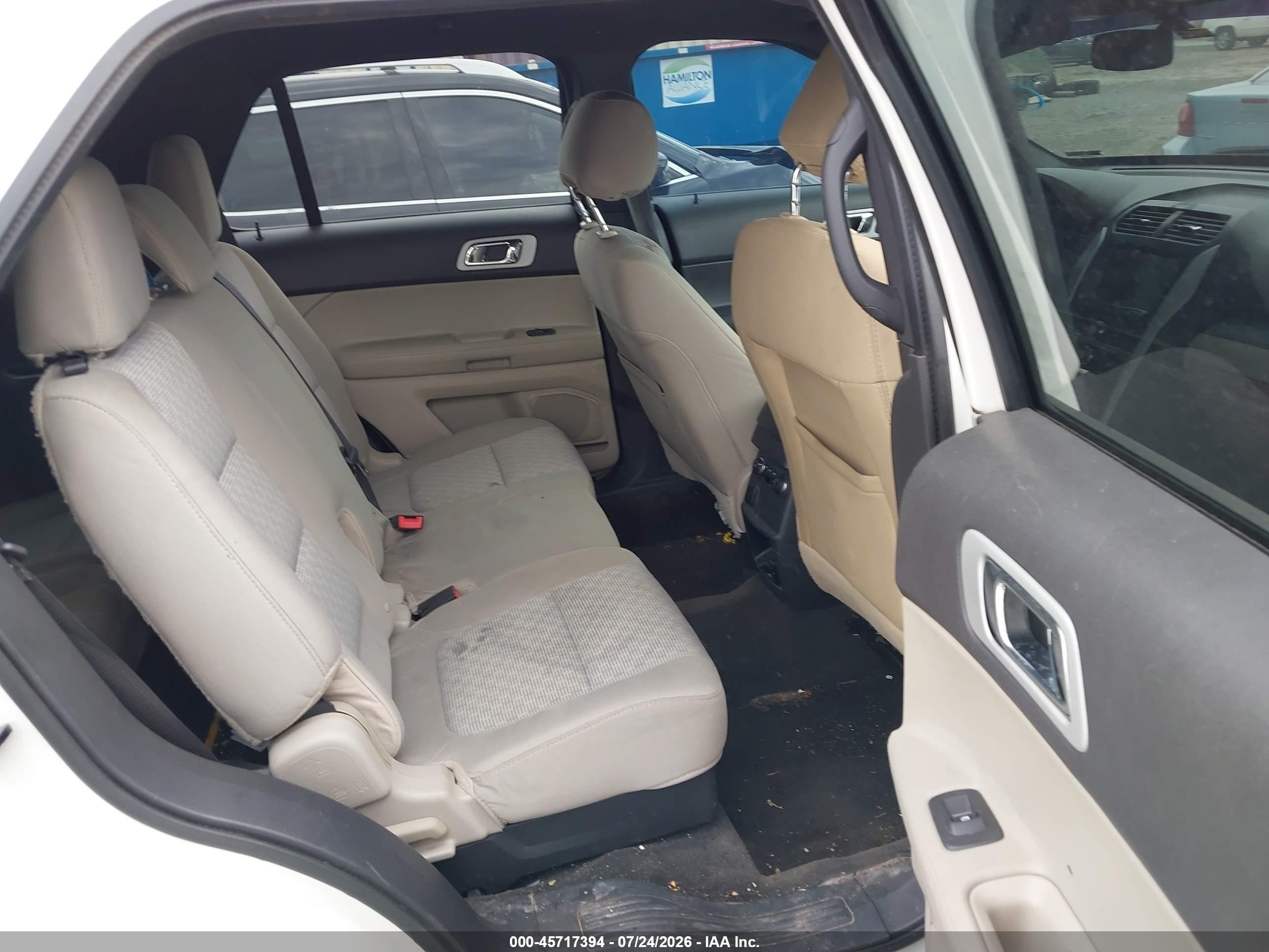 2012 Ford Explorer Xlt White vin: 1FMHK8D83CGA78453