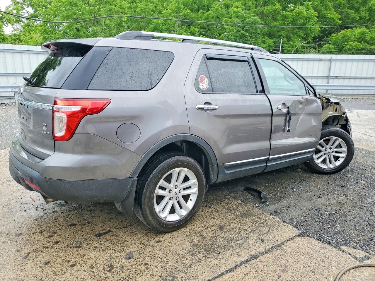2012 Ford Explorer Xlt Gray vin: 1FMHK8D83CGA89789