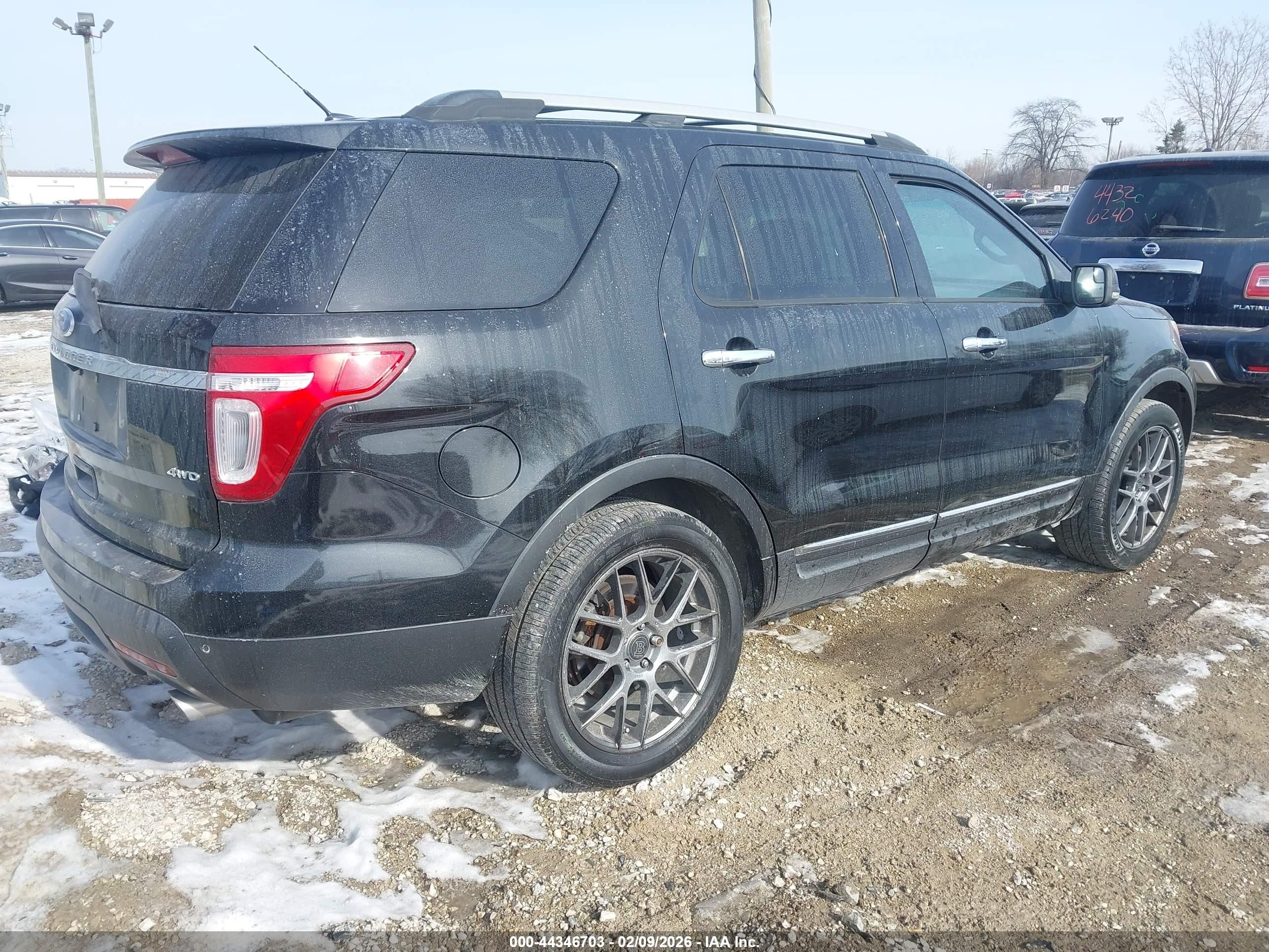 2011 Ford Explorer Xlt Black vin: 1FMHK8D85BGA49521