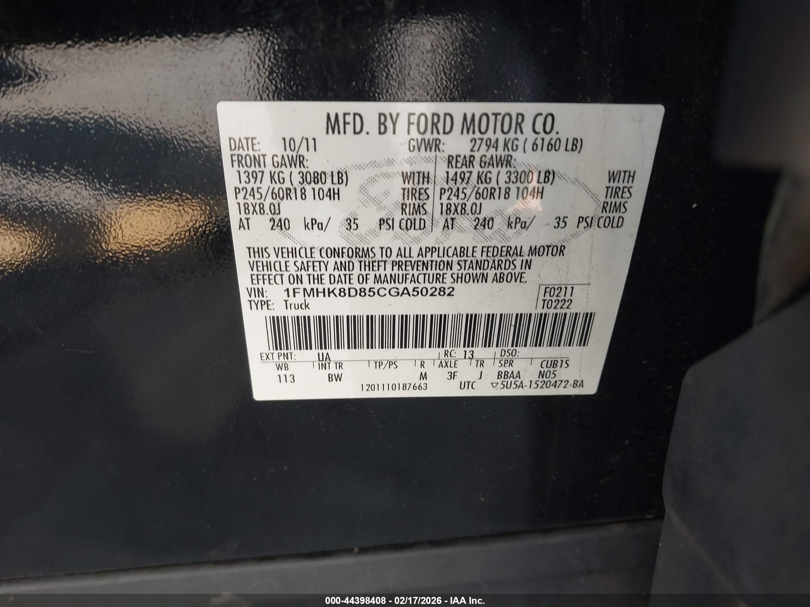 2012 Ford Explorer Xlt Black vin: 1FMHK8D85CGA50282