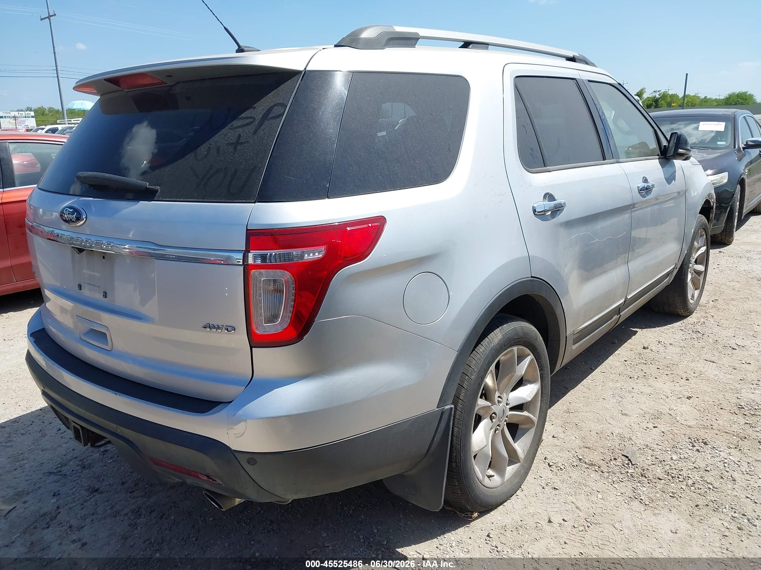 2011 Ford Explorer Xlt Silver vin: 1FMHK8D86BGA32288