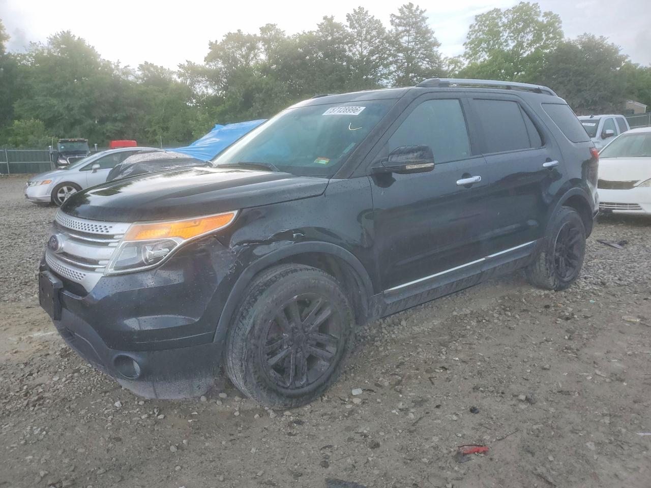 2011 Ford Explorer Xlt Black vin: 1FMHK8D86BGA51889