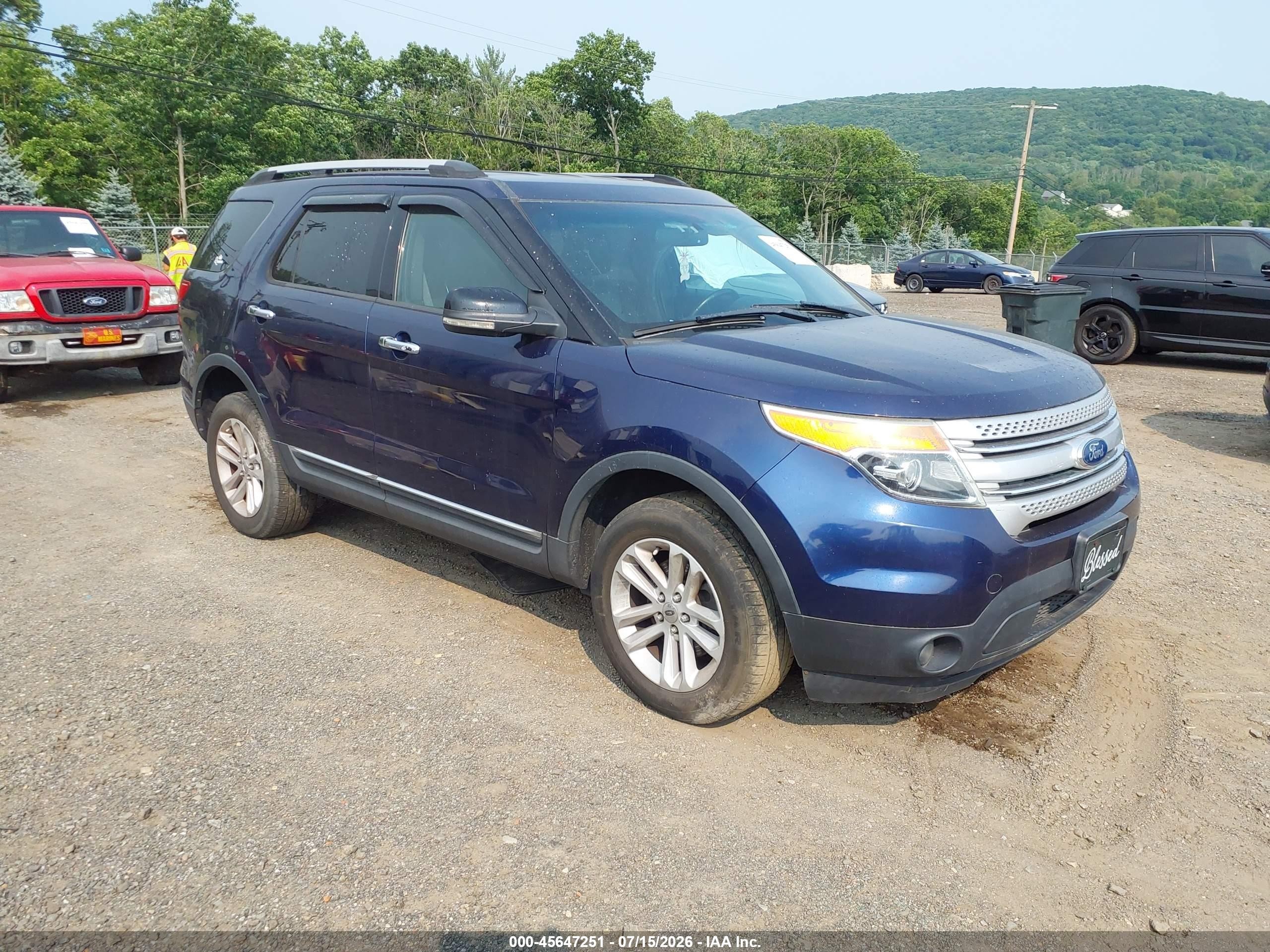 2011 Ford Explorer Xlt Blue vin: 1FMHK8D86BGA55165