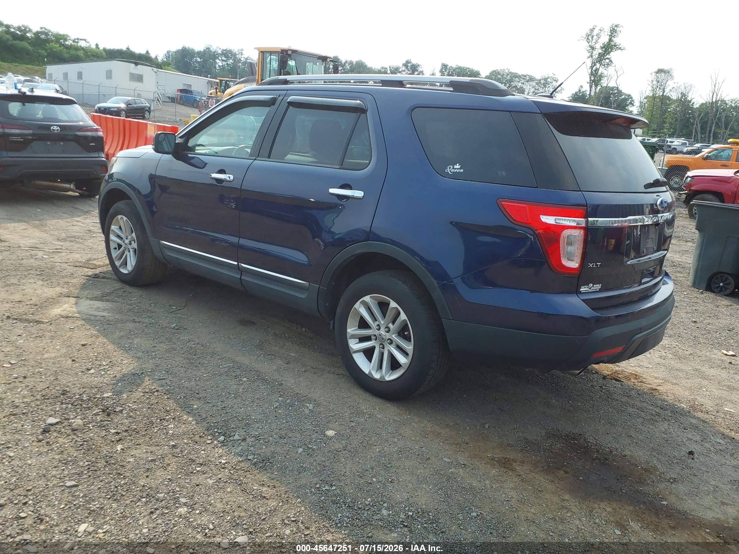 2011 Ford Explorer Xlt Blue vin: 1FMHK8D86BGA55165